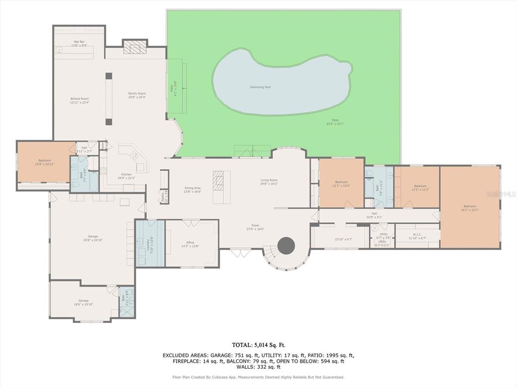 Tarpon Springs, Florida, 34689, United States, 5 Bedrooms Bedrooms, ,4 BathroomsBathrooms,Residential,For Sale,1901720