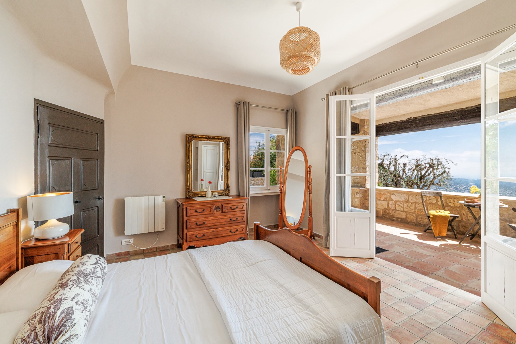  Vence stone house with panoramic sea views and development potential near Nice … - 物件實景
