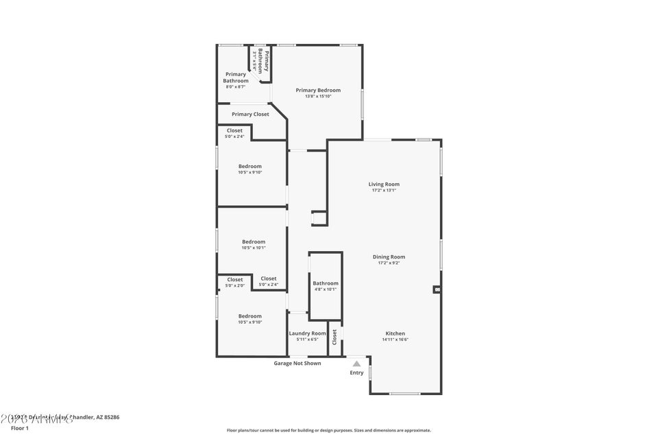 Chandler, Arizona, 85286, United States, 4 Bedrooms Bedrooms, ,2 BathroomsBathrooms,Residential,For Sale,2013567