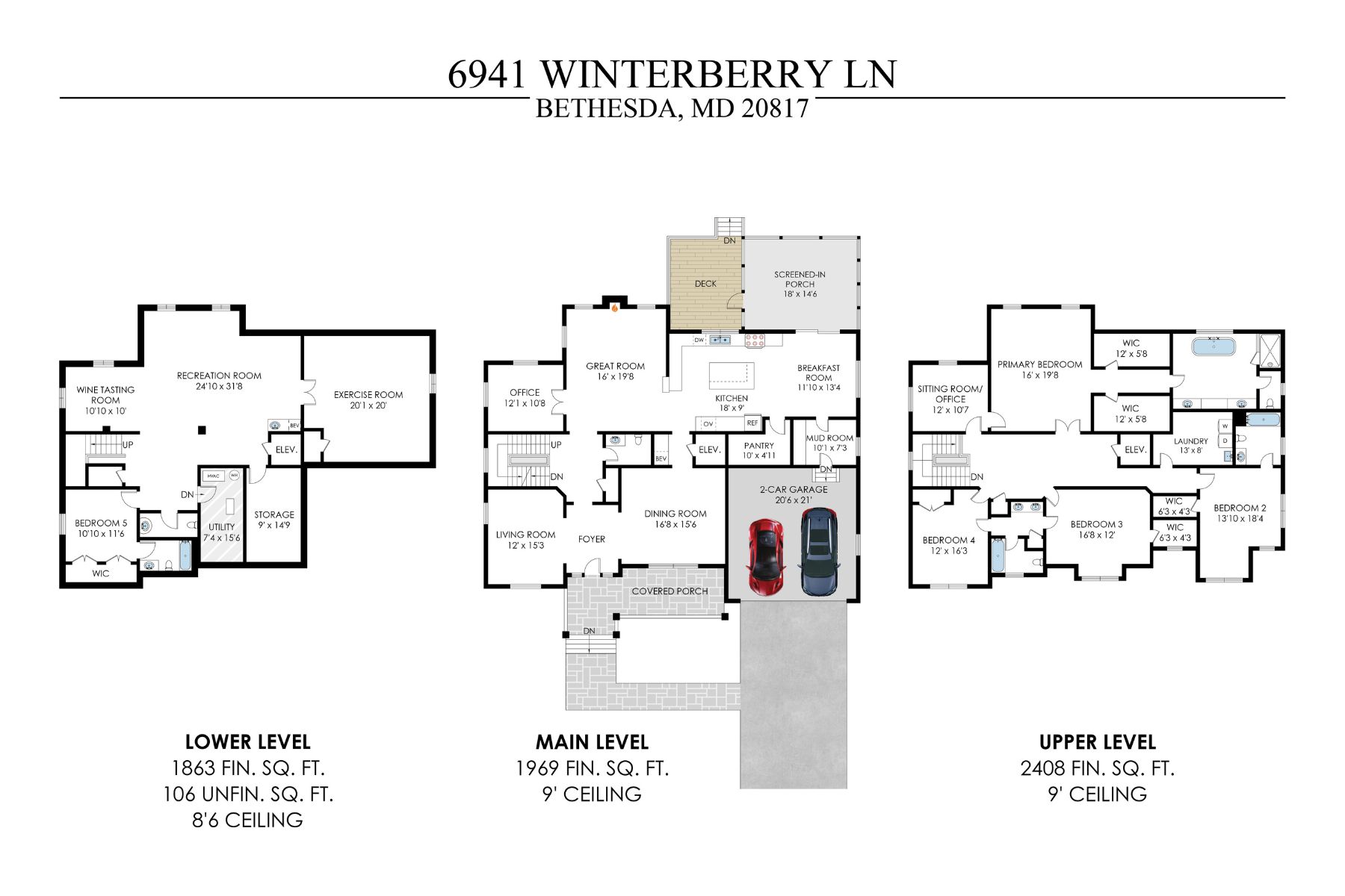  6941 Winterberry Lane, Bethesda, MD, 20817 - 物件實景