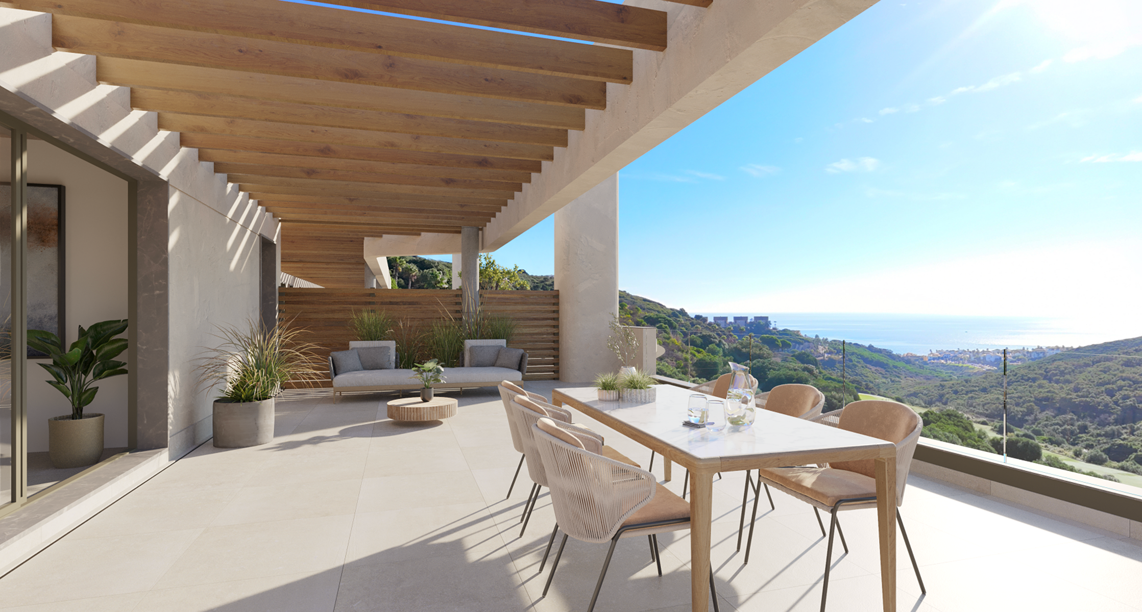  Contemporary Penthouse with Golf & Sea Views in La Alcaidesa - 物件實景