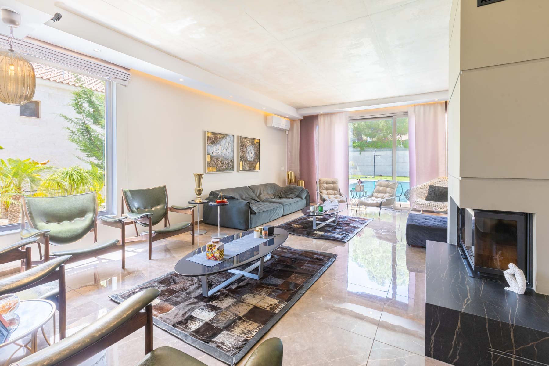  Contemporary 4-Bedroom Villa with Private Pool in Agios Athanasios, Limassol - 物件實景