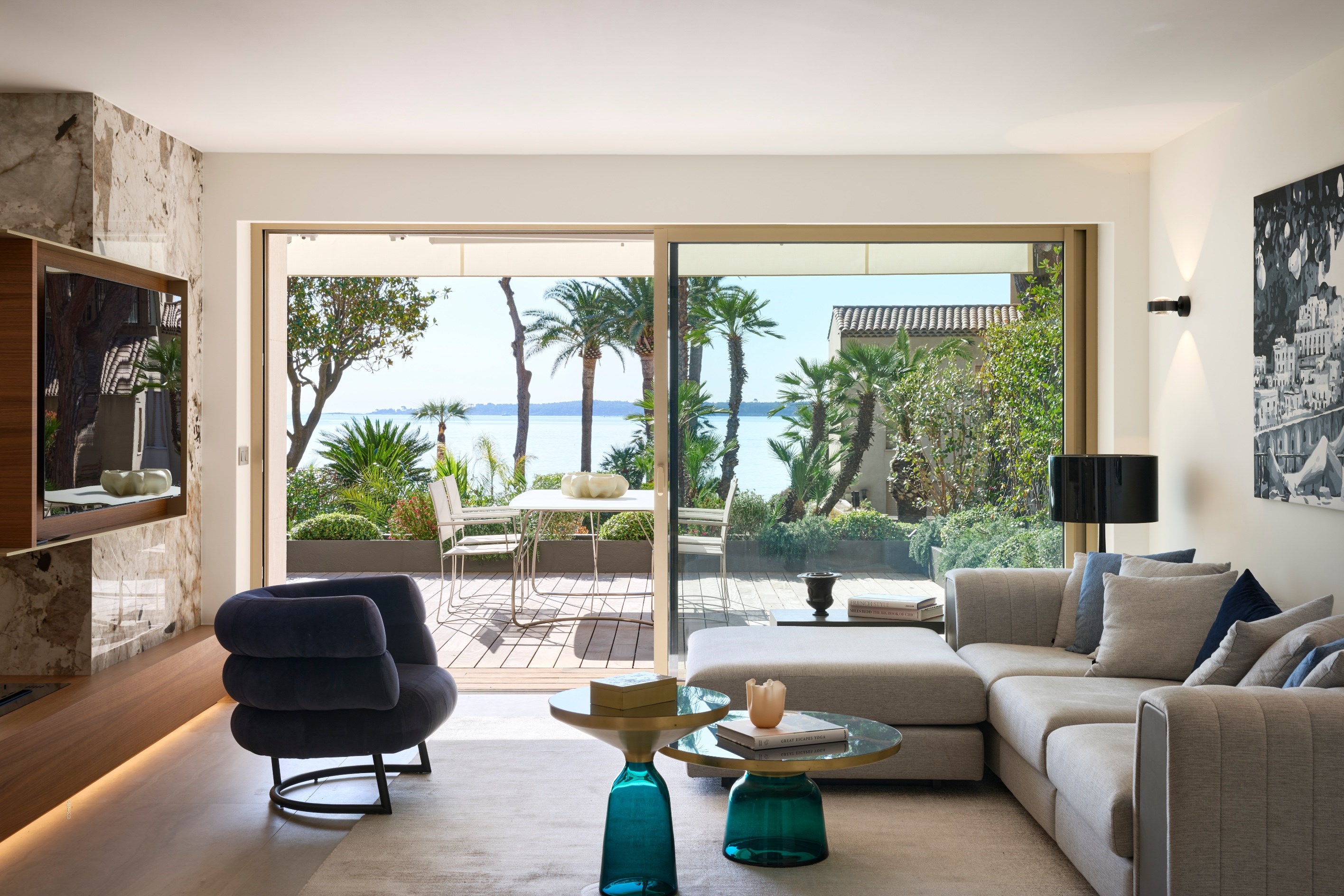  Cannes Palm Beach seafront apartment with large terrace and direct beach access - 物件實景