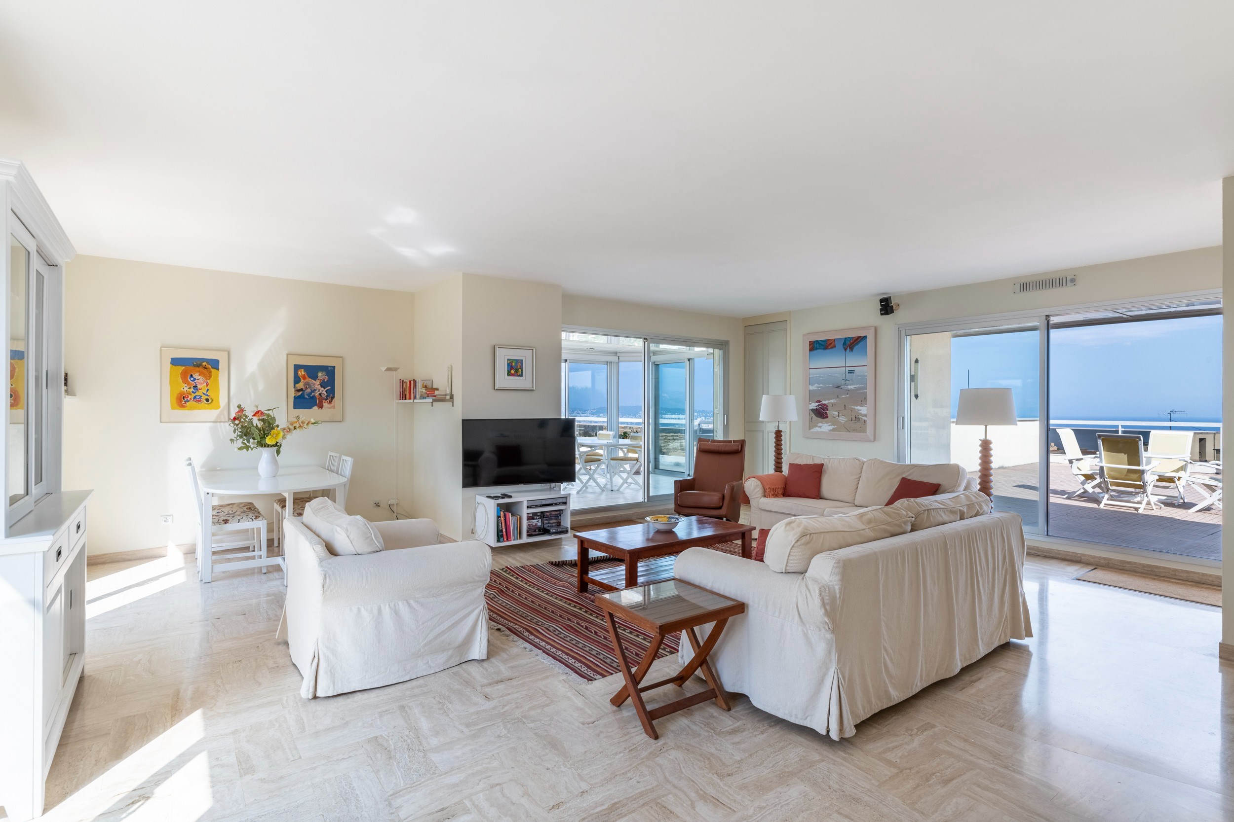  Luxury apartment for sale in Nice West, top floor, sea views and exceptional te… - 物件實景