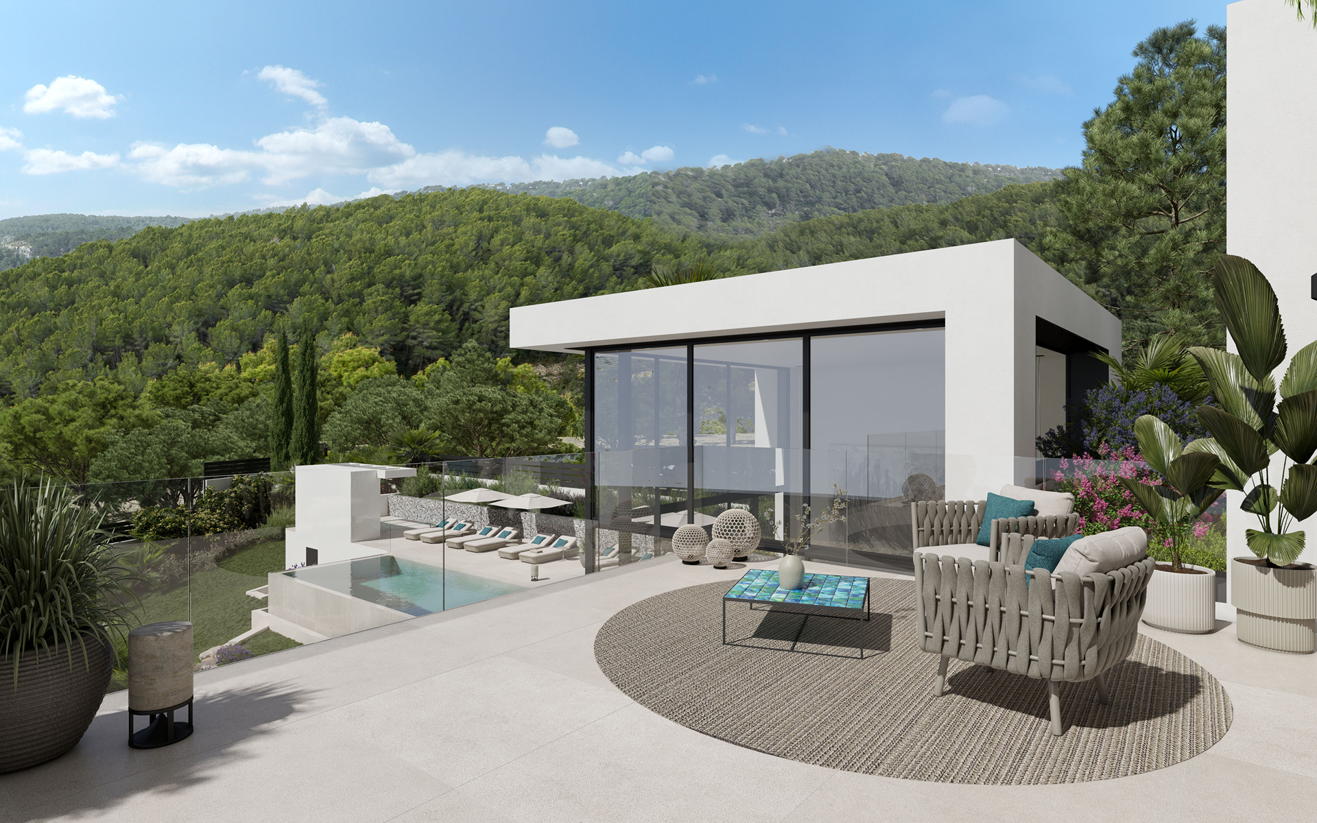  Contemporary villa with construction project and pool in Son Vida - 物件實景