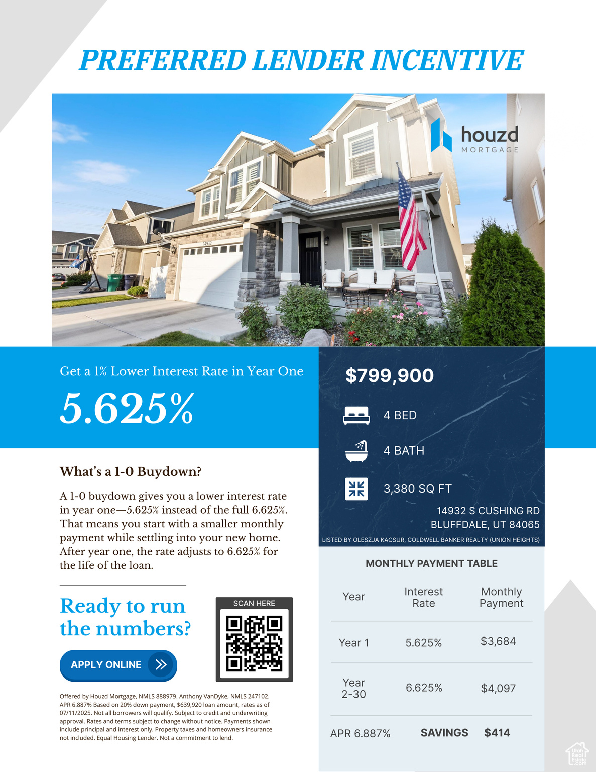 Bluffdale, Utah, 84065, United States, 4 Bedrooms Bedrooms, ,4 BathroomsBathrooms,Residential,For Sale,1910817