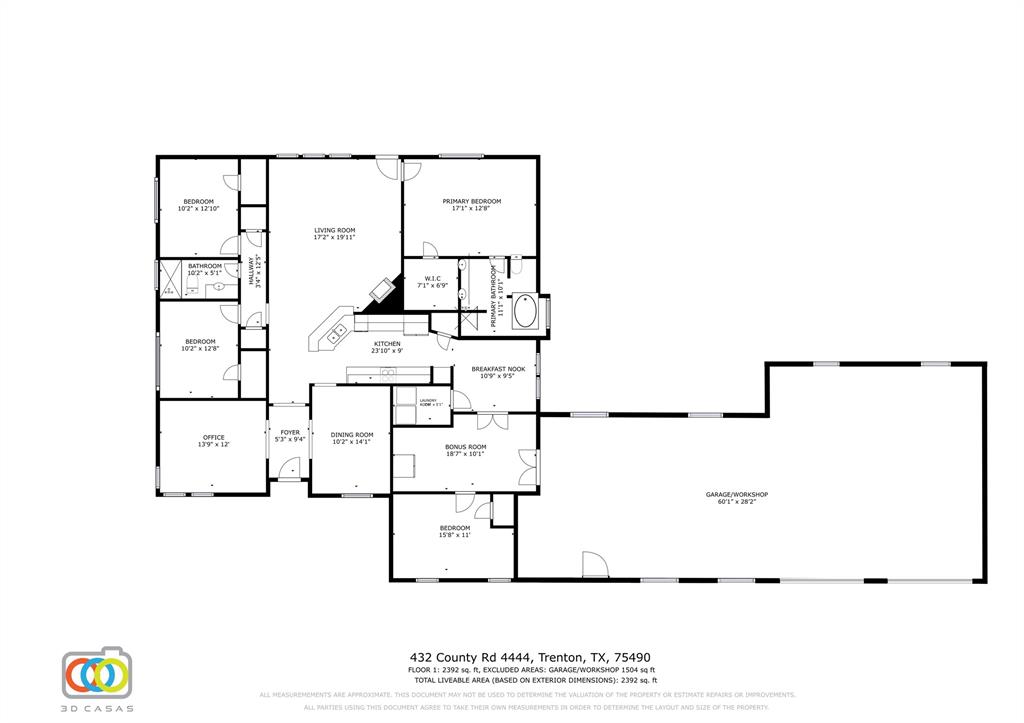 Trenton, Texas, 75490, United States, 4 Bedrooms Bedrooms, ,2 BathroomsBathrooms,Residential,For Sale,1767336