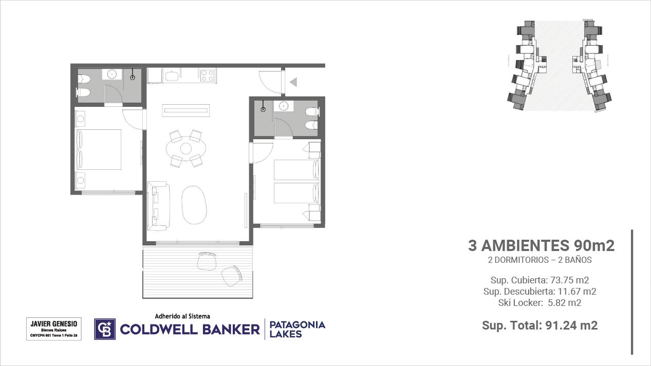 VENTA UF NPH5 Duplex Premium Vista Al Lago - Terr, Villa La Angostura, AR-Q, AR, 2 Bedrooms Bedrooms, ,3 BathroomsBathrooms,Residential,For Sale,VENTA UF NPH5 Duplex Premium Vista Al Lago - Terr,1522162
