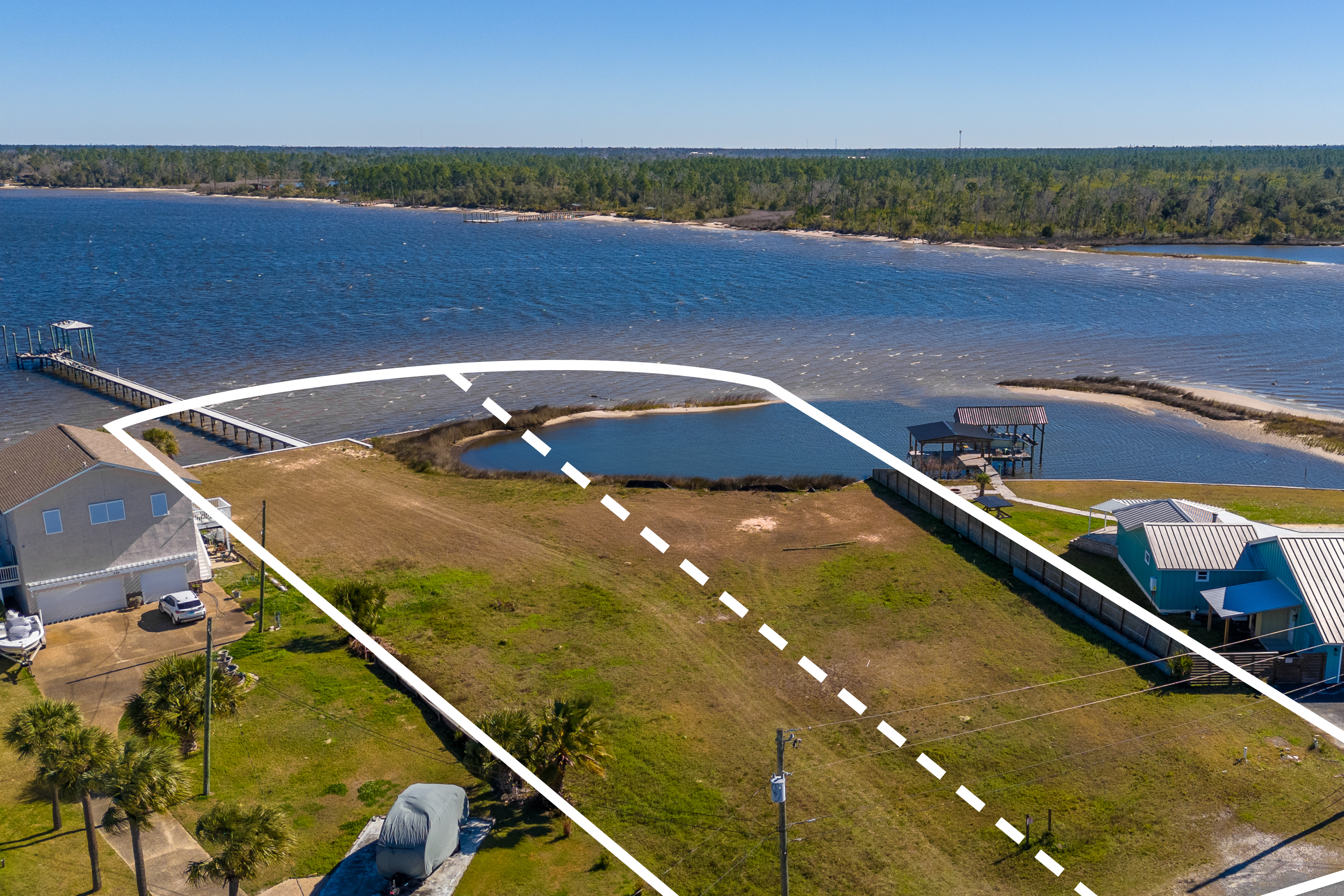  Expansive Bayfront Estate Lot With Private Island Cove - 物件實景