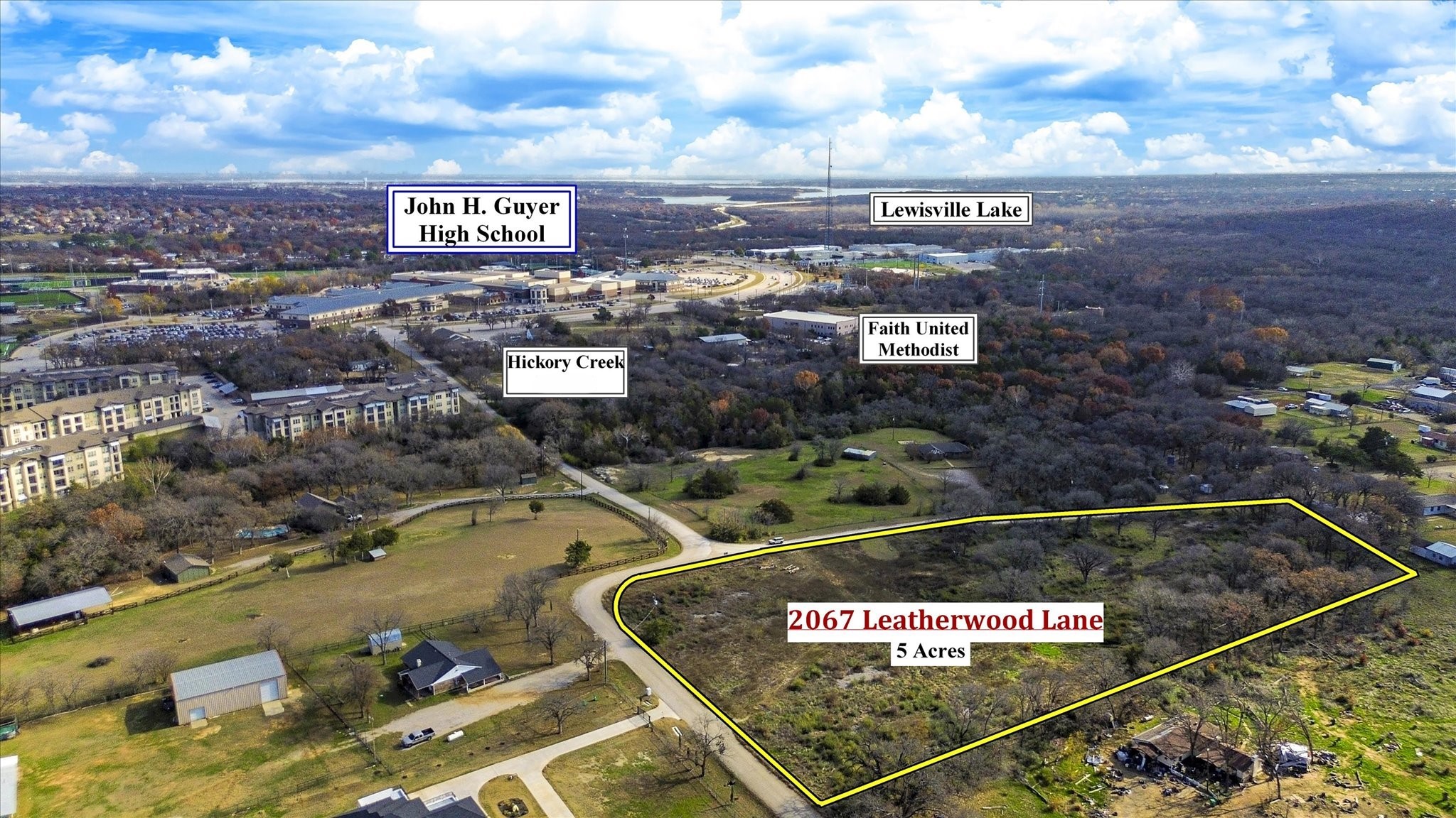 2067 Leatherwood Lane, Denton, Texas, 76210, United States, ,Land,For Sale,2067 Leatherwood Lane,1671827