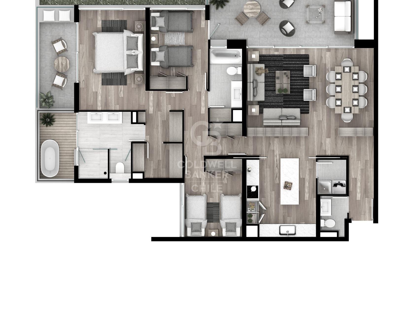 Vitacura, Chile, 3 Bedrooms Bedrooms, ,3 BathroomsBathrooms,Residential,For Sale,1695717