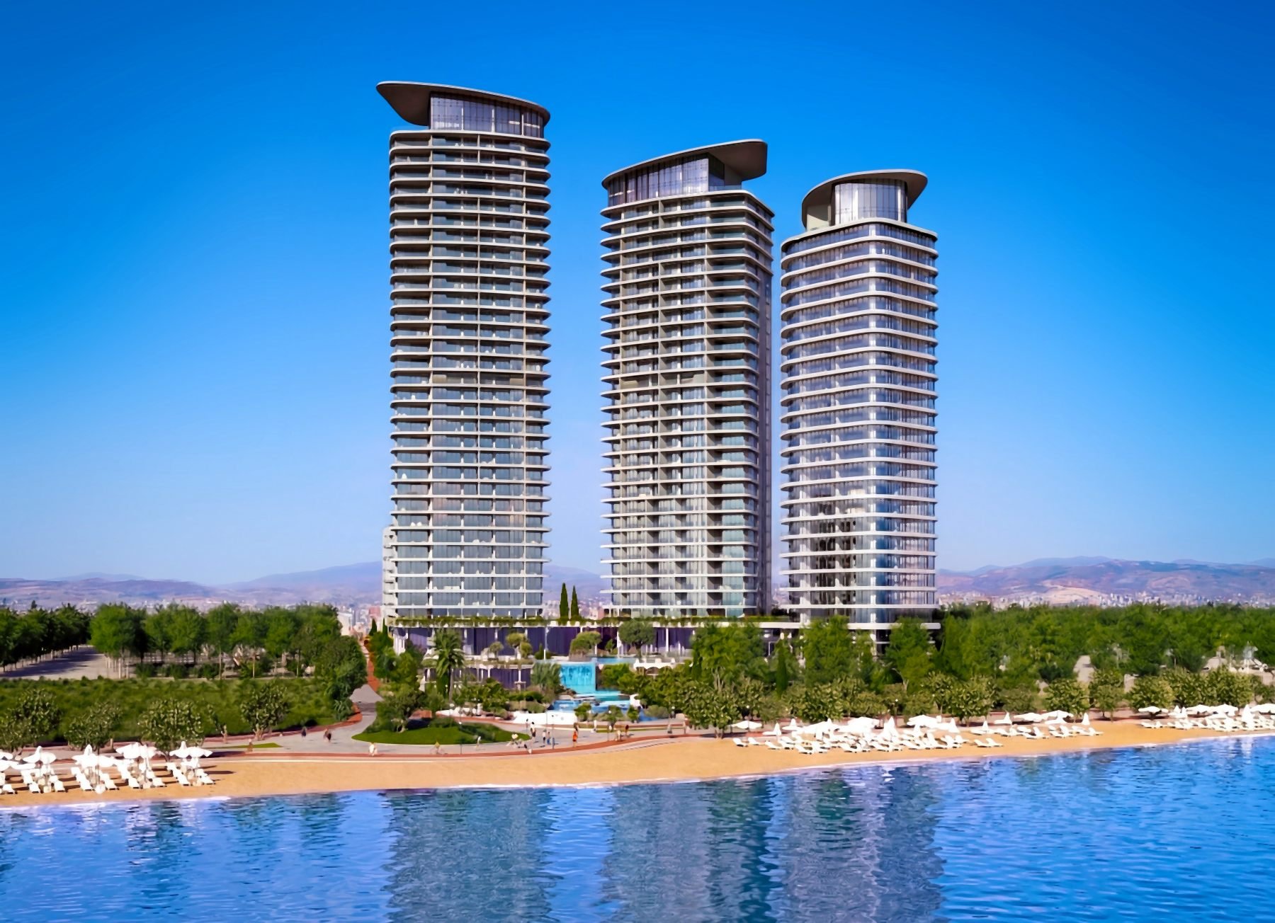  Beachfront Penthouse with a Private Terrace in Cavalli Tower Limassol - 物件實景