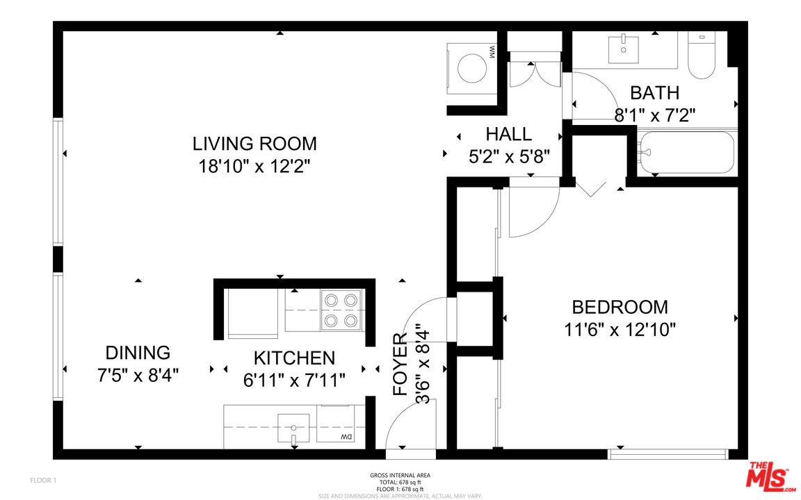 West Hollywood, California, 90069, United States, 1 Bedroom Bedrooms, ,1 BathroomBathrooms,Residential,For Sale,1987979