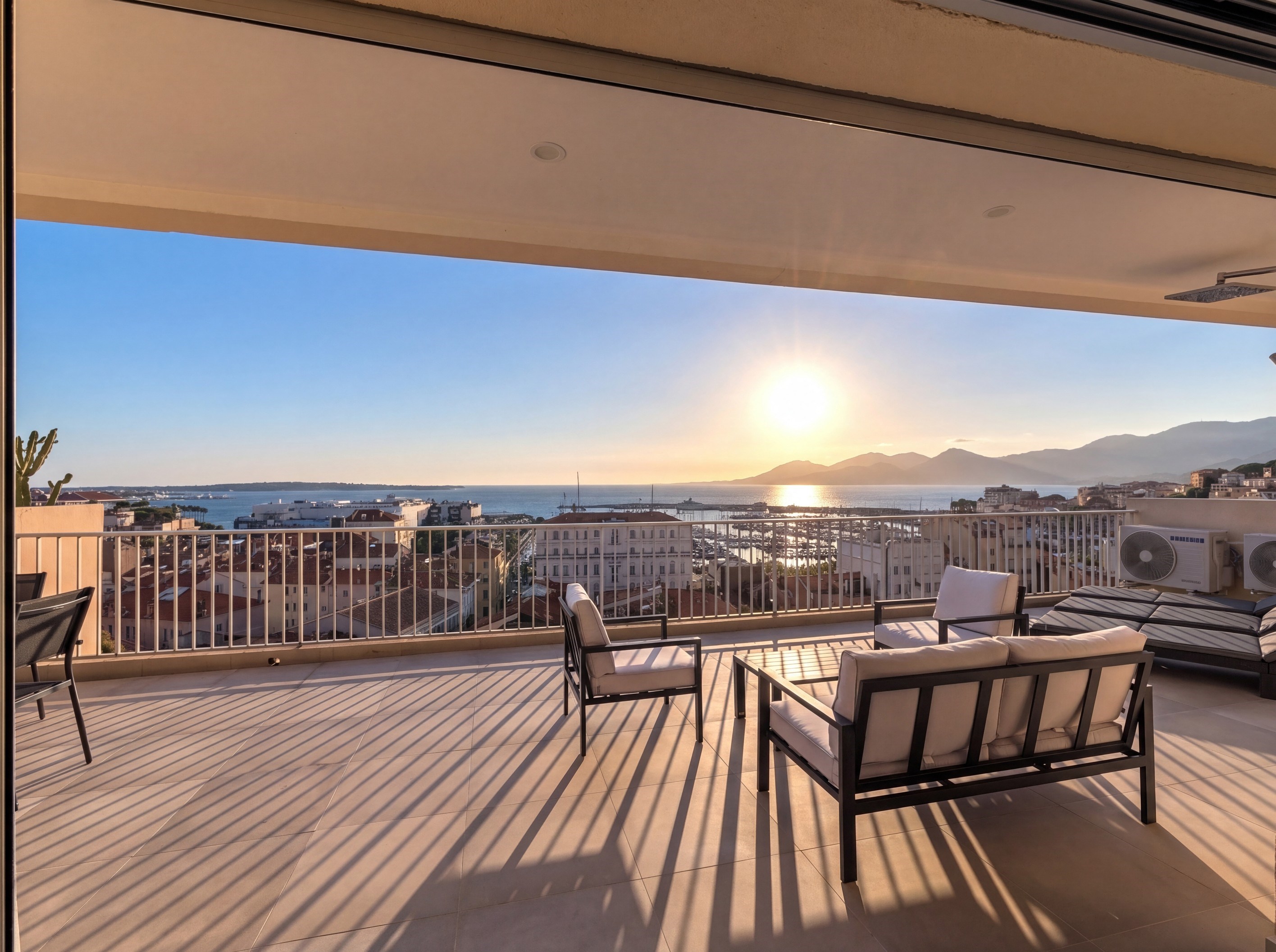  Cannes Forville top floor apartment with 40 sqm terrace panoramic sea views nea… - 物件實景