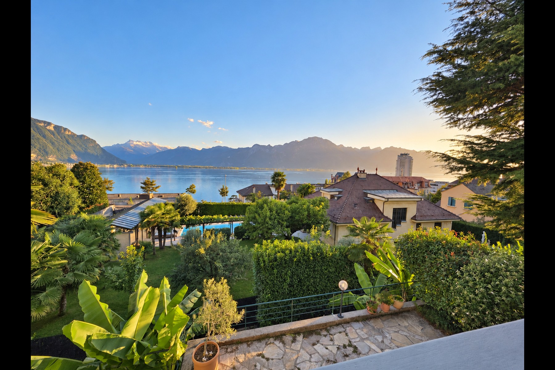  Stunning view - Beautiful 3.5-room apartment near downtown Montreux - 物件實景