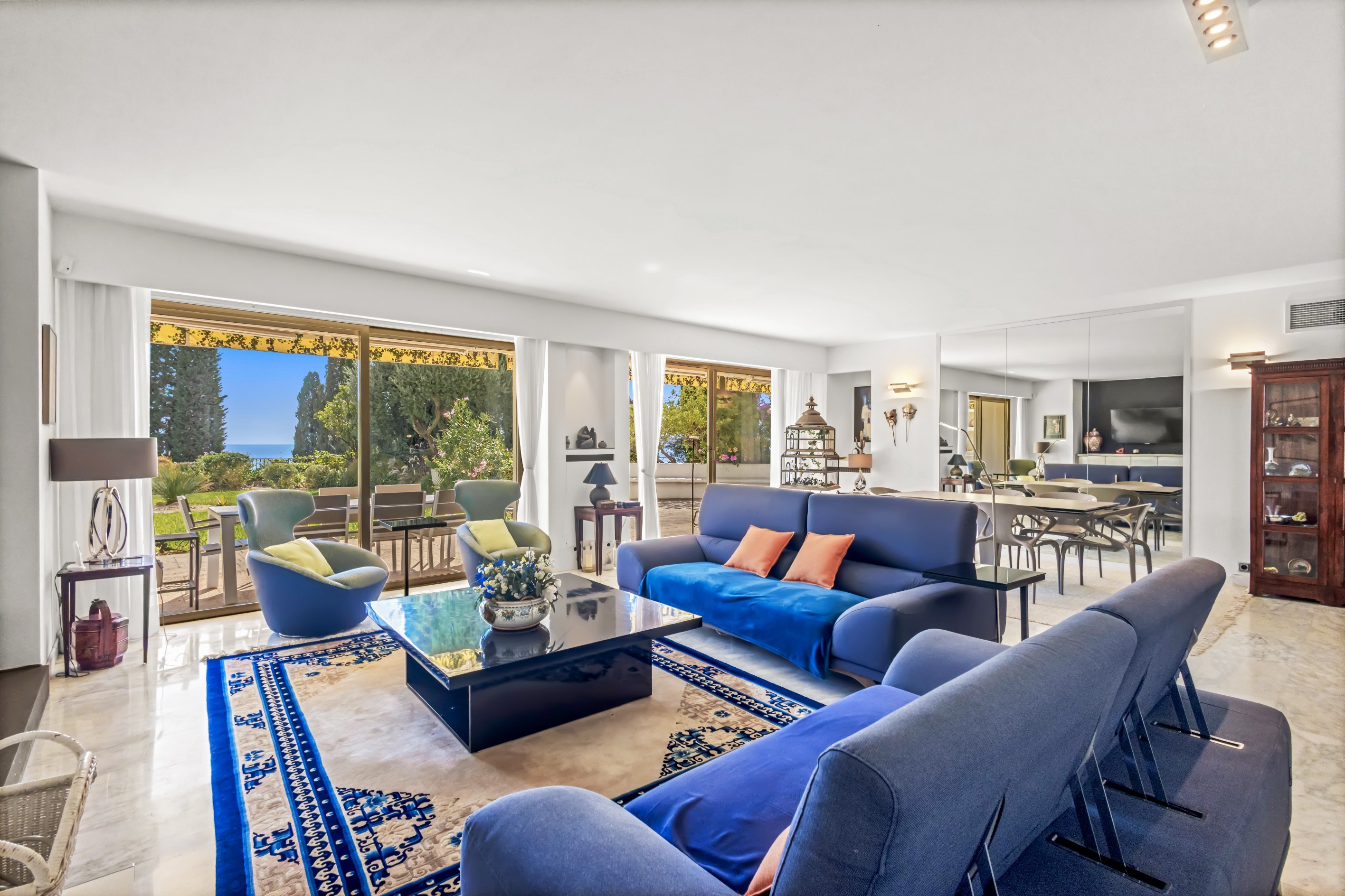  Cannes Croix des Gardes, luxury garden apartment for sale, sea views, private g… - 物件實景