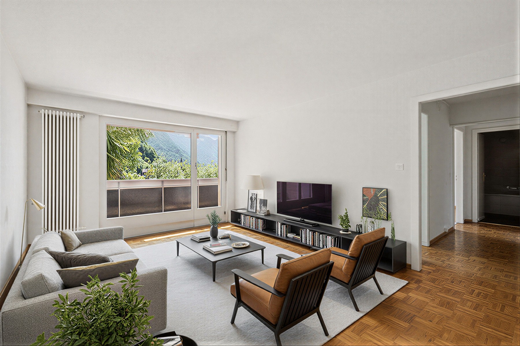  Stunning 2.5-room top-floor apartment with a panoramic balcony in Montreux - 物件實景