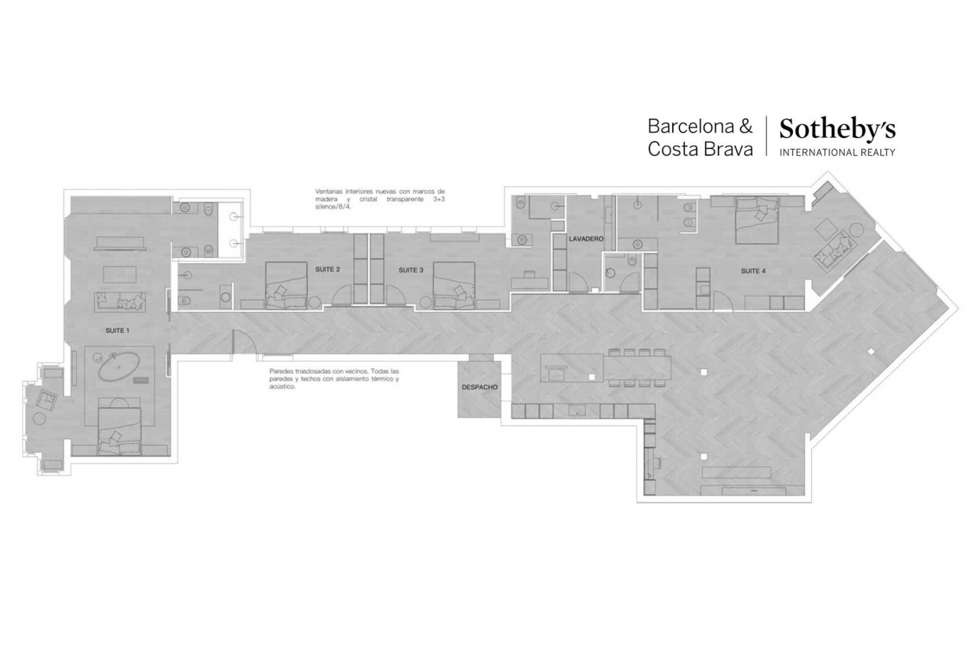  Stunning apartment with extraordinary finishes in Eixample derecha - 物件實景