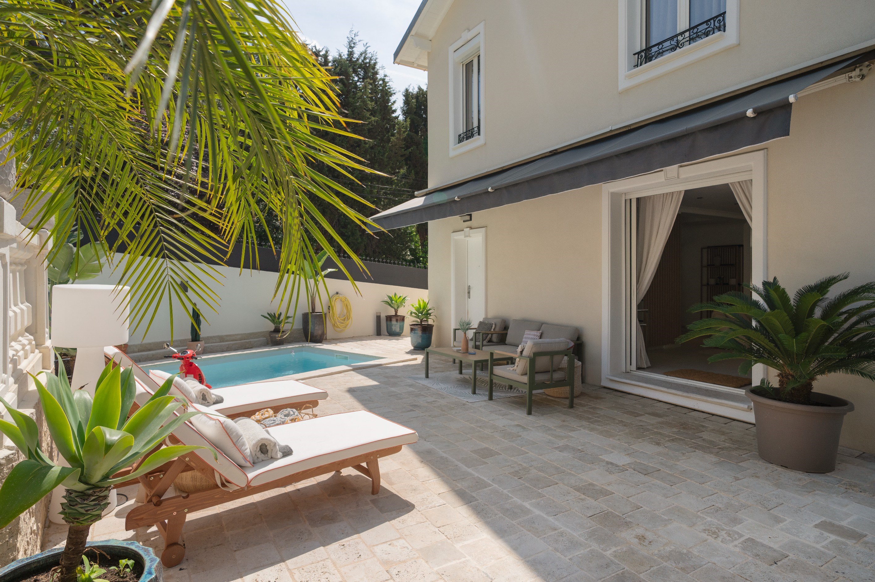  Cannes renovated villa pool 4 bedroom quiet residential area near Croisette Fre… - 物件實景