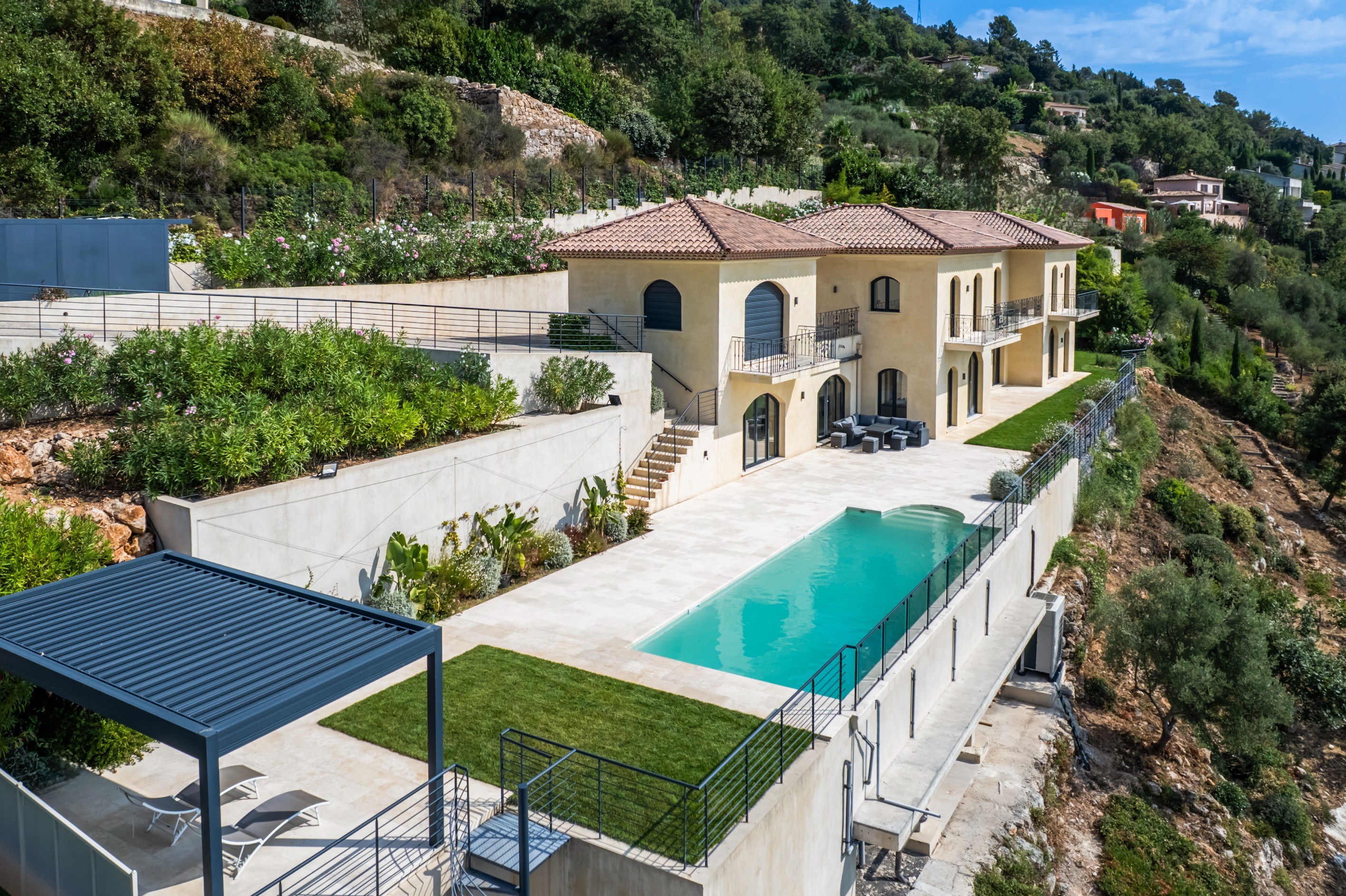  Contemporary villa with panoramic sea, lake and Estérel views in Spéracedes - 物件實景