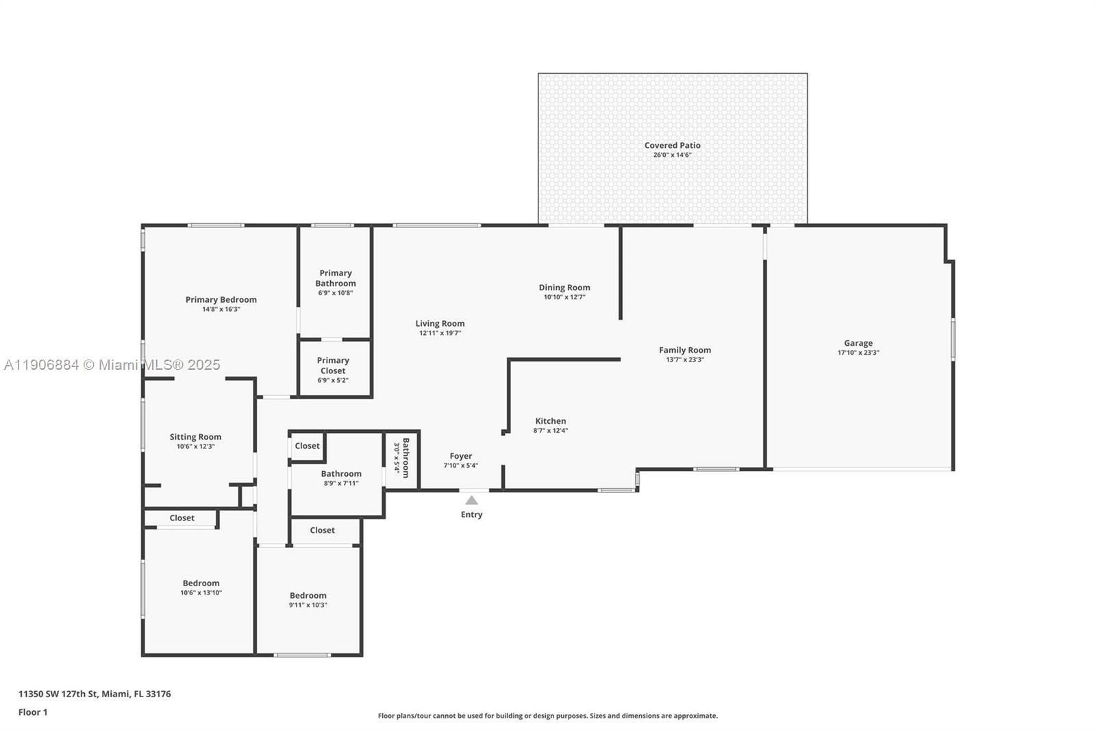 Miami, Florida, 33176, United States, 4 Bedrooms Bedrooms, ,2 BathroomsBathrooms,Residential,For Sale,1986313