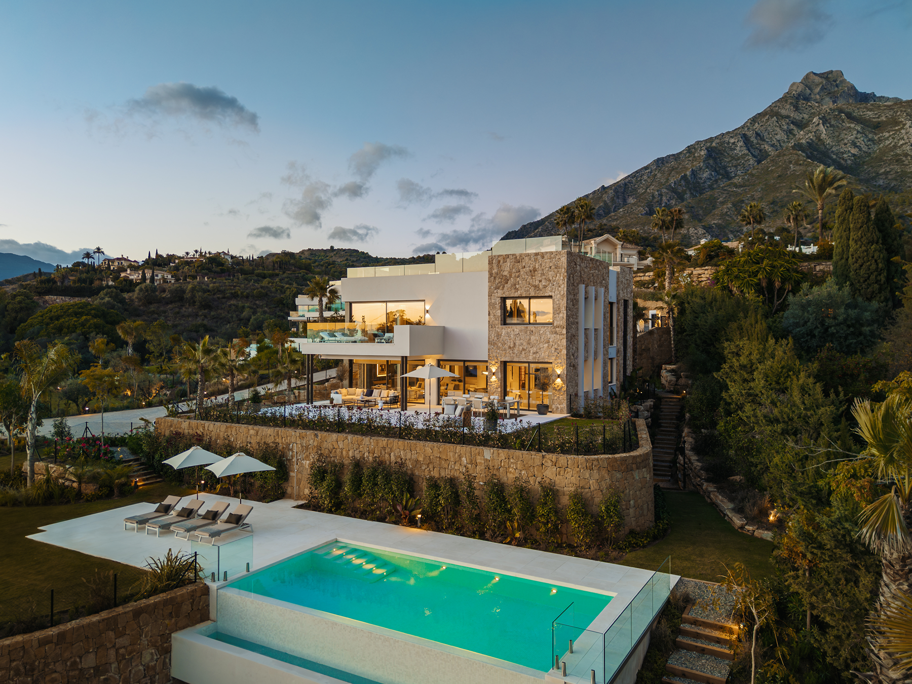  Contemporary designer villa with sea views in Marbella