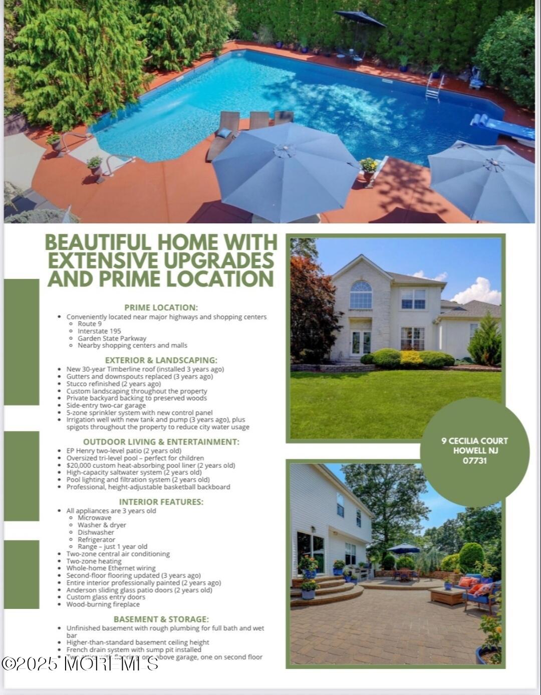 Howell, New Jersey, 07731, United States, 4 Bedrooms Bedrooms, ,3 BathroomsBathrooms,Residential,For Sale,1902992