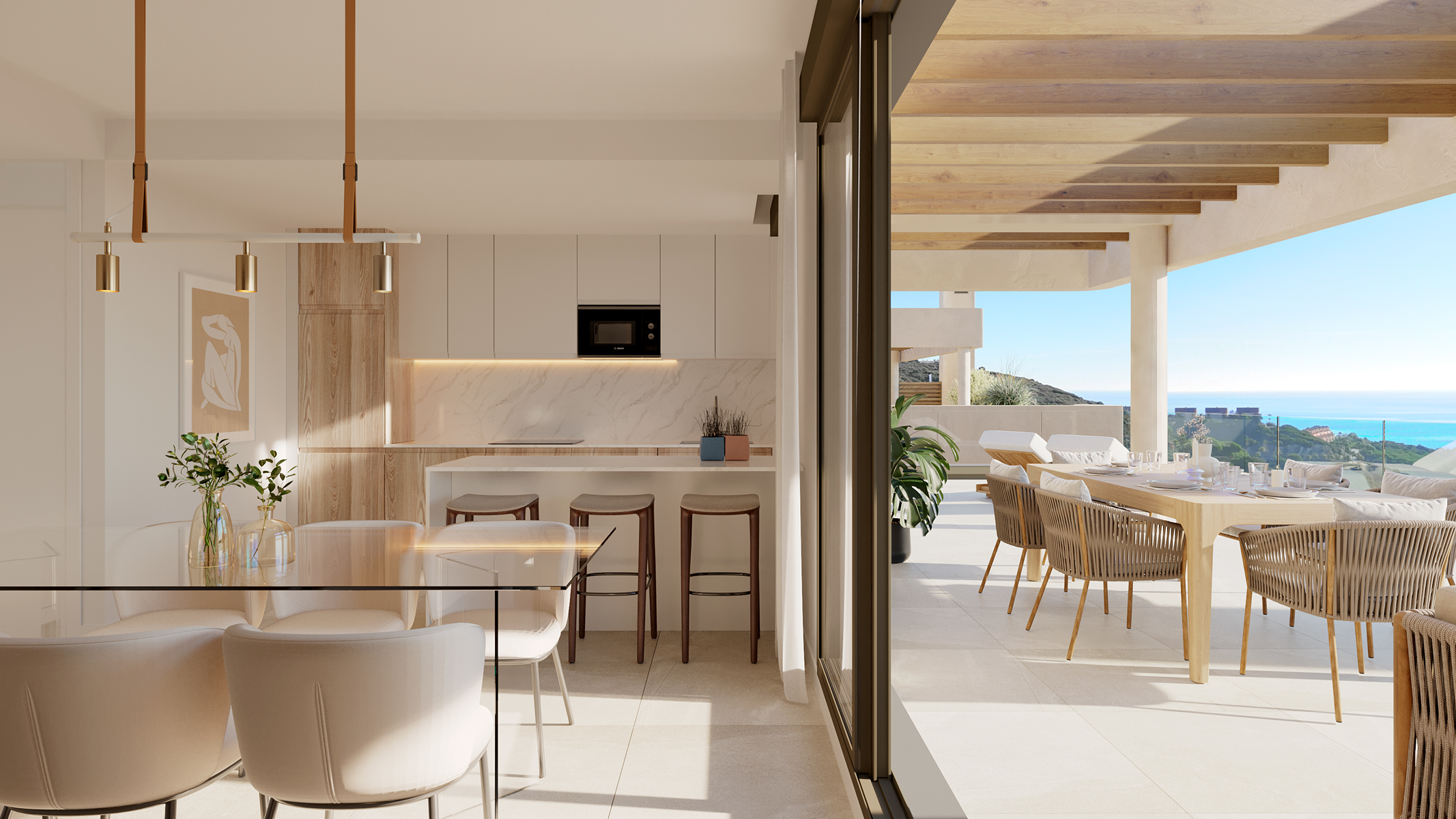 Contemporary Penthouse with Golf & Sea Views in La Alcaidesa - 物件實景