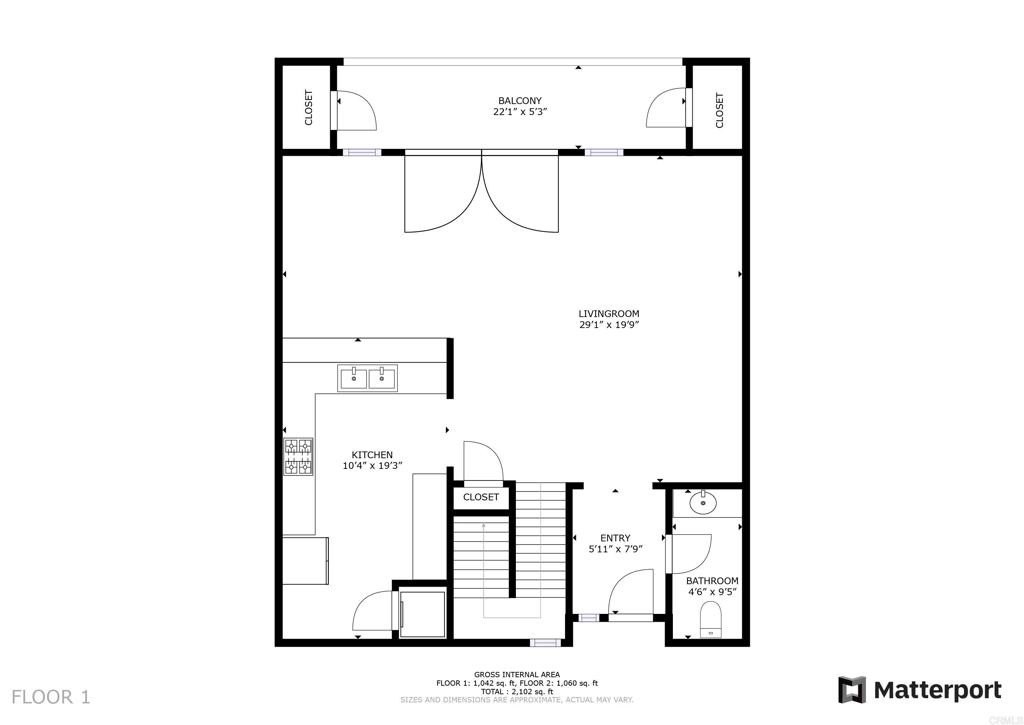 San Diego, California, 92101, United States, 2 Bedrooms Bedrooms, ,3 BathroomsBathrooms,Residential,For Sale,1856536