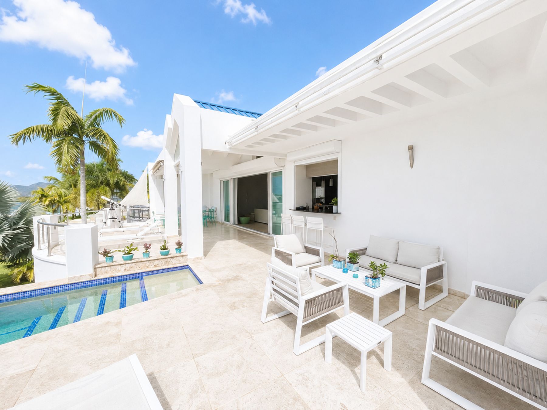  Elegant Villa with Lagoon and Caribbean Sea Views – Maho, Sint Maarten - 物件實景