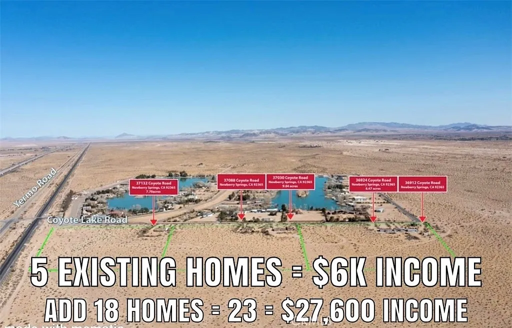 Newberry Springs, California, 92398, United States, 15 Bedrooms Bedrooms, ,13 BathroomsBathrooms,Residential,For Sale,1981051