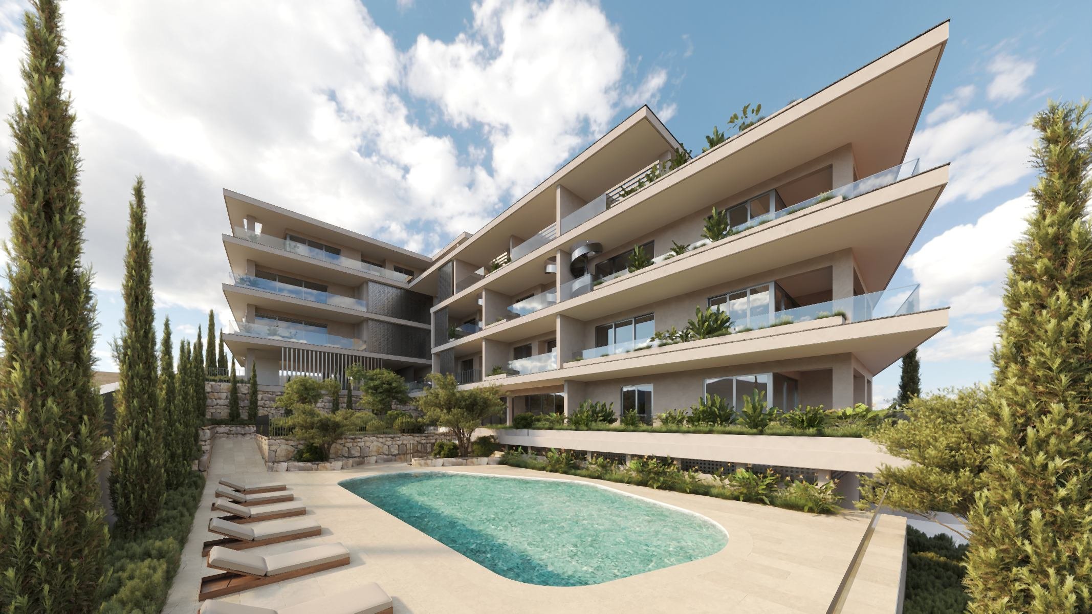  Contemporary Four-Bedroom Apartment with Panoramic Sea Views in Limassol - 物件實景