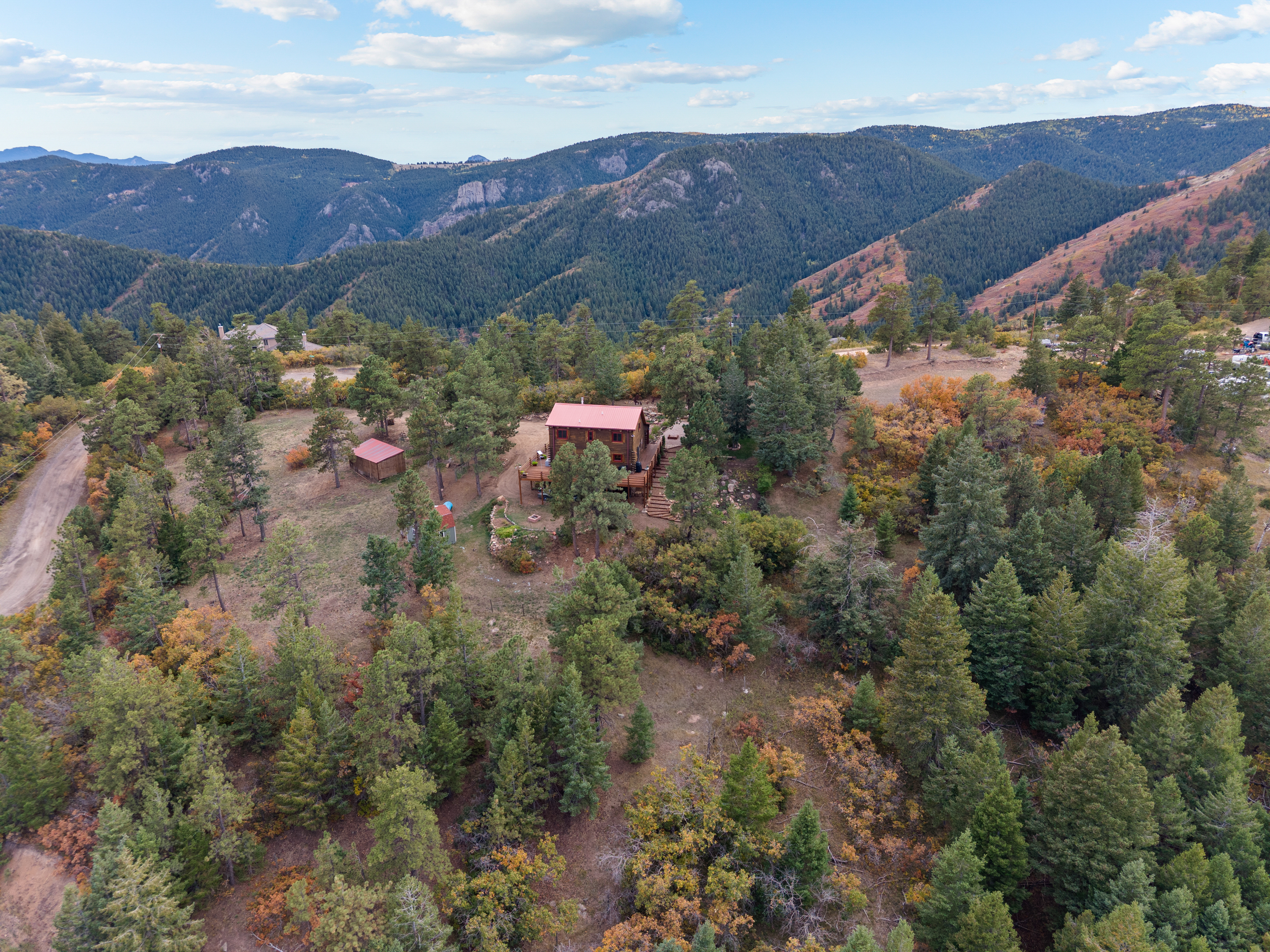  Chatfield Reservoir Log Home on Horse-Friendly 5 Acres with Wrap-Around Decks - 物件實景