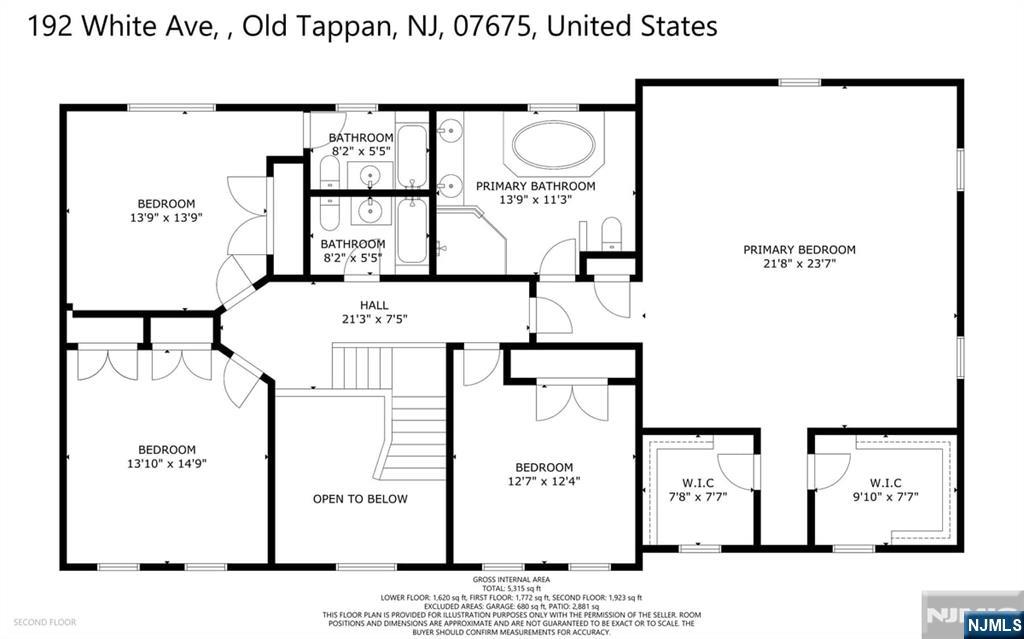 Old Tappan, New Jersey, 07675, United States, 4 Bedrooms Bedrooms, ,5 BathroomsBathrooms,Residential,For Sale,1991175