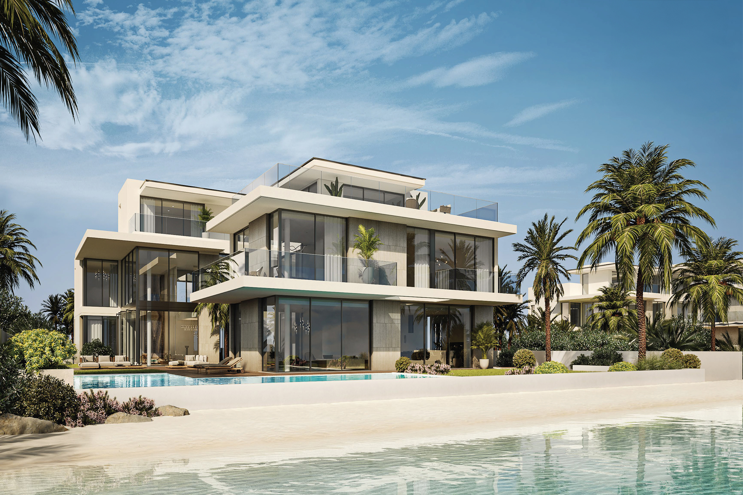Rare Corner Villa on the Lagoon in MBR City