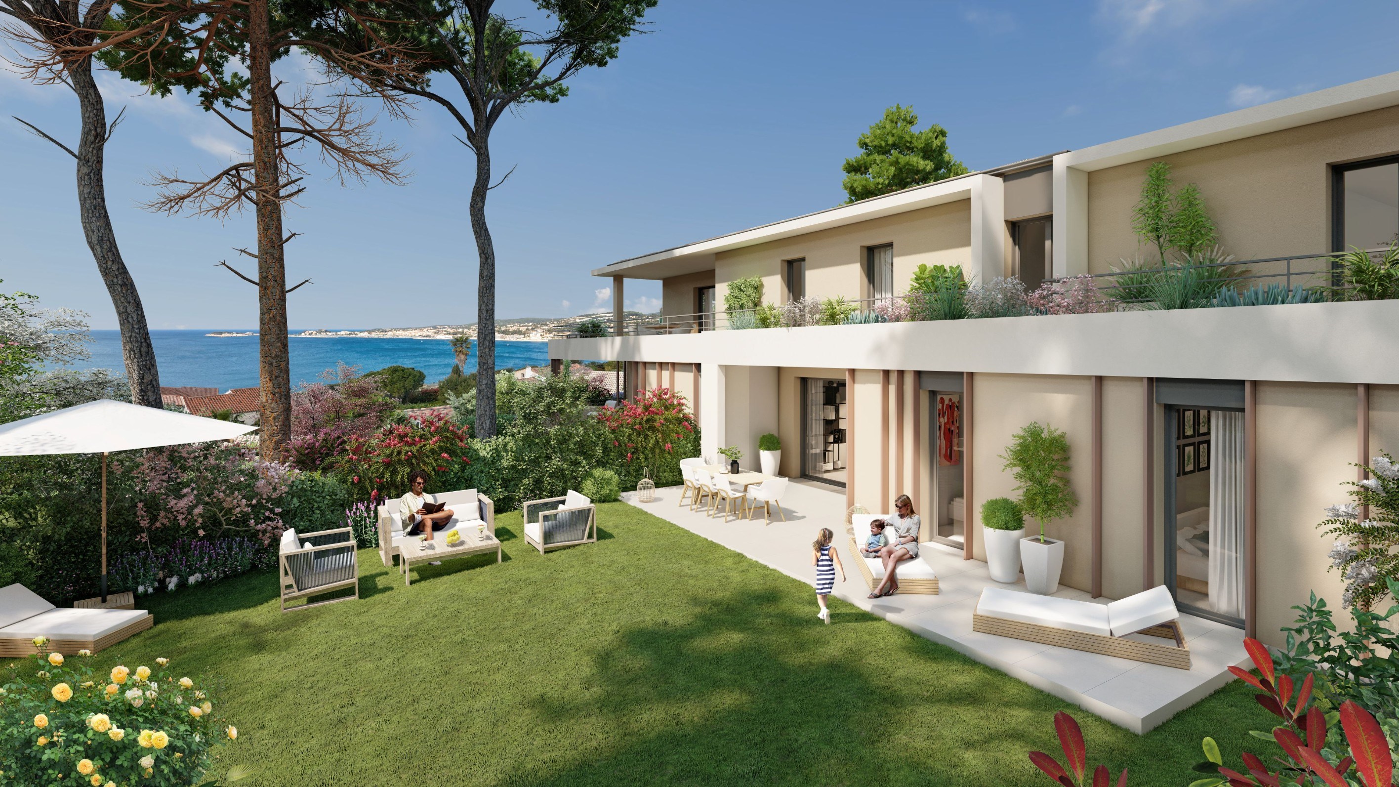  Sanary-sur-Mer – 3-Bedroom Apartment with Garden and Sea View - 物件實景