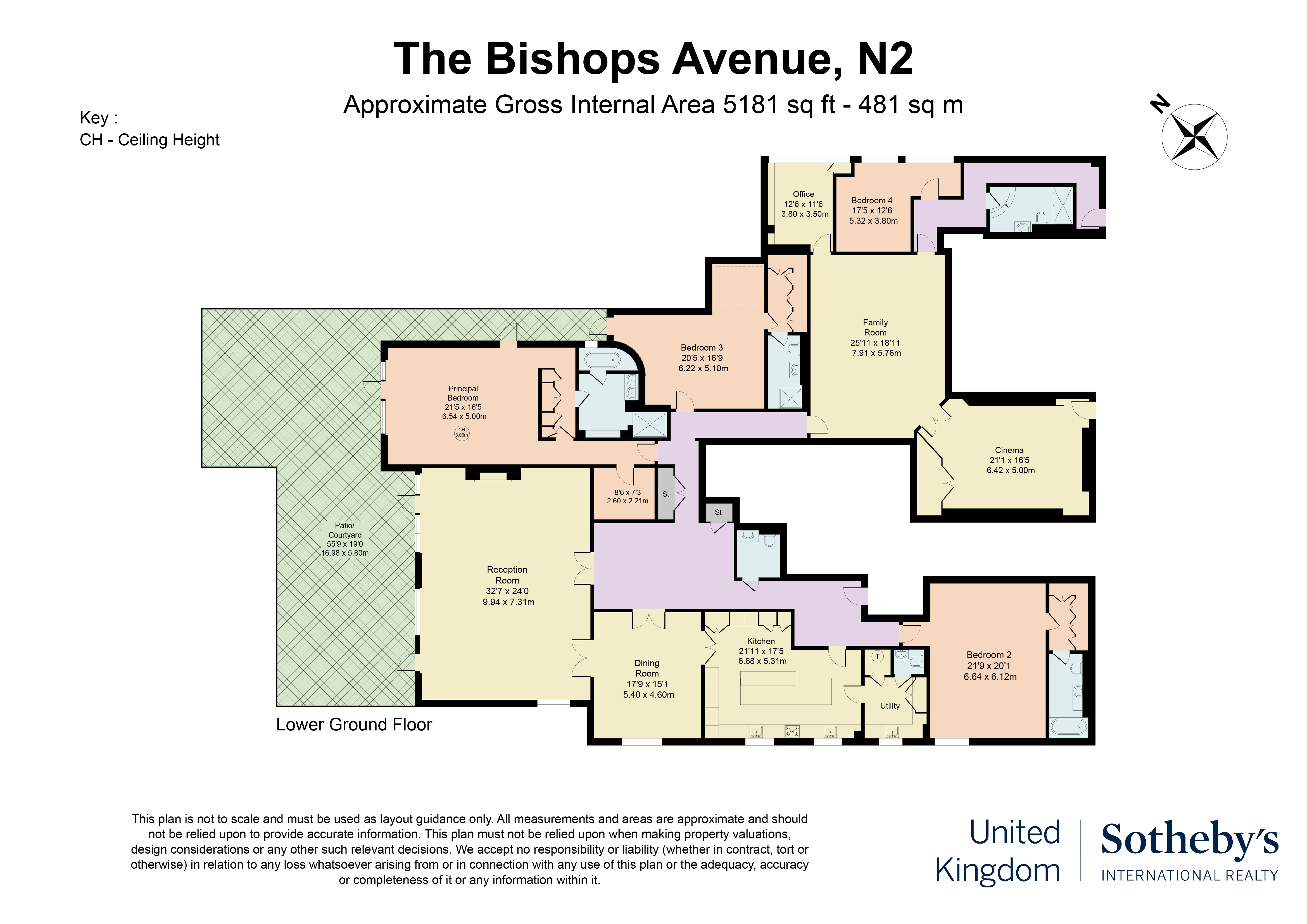  Expansive lateral apartment with private patio on The Bishops Avenue - 物件實景