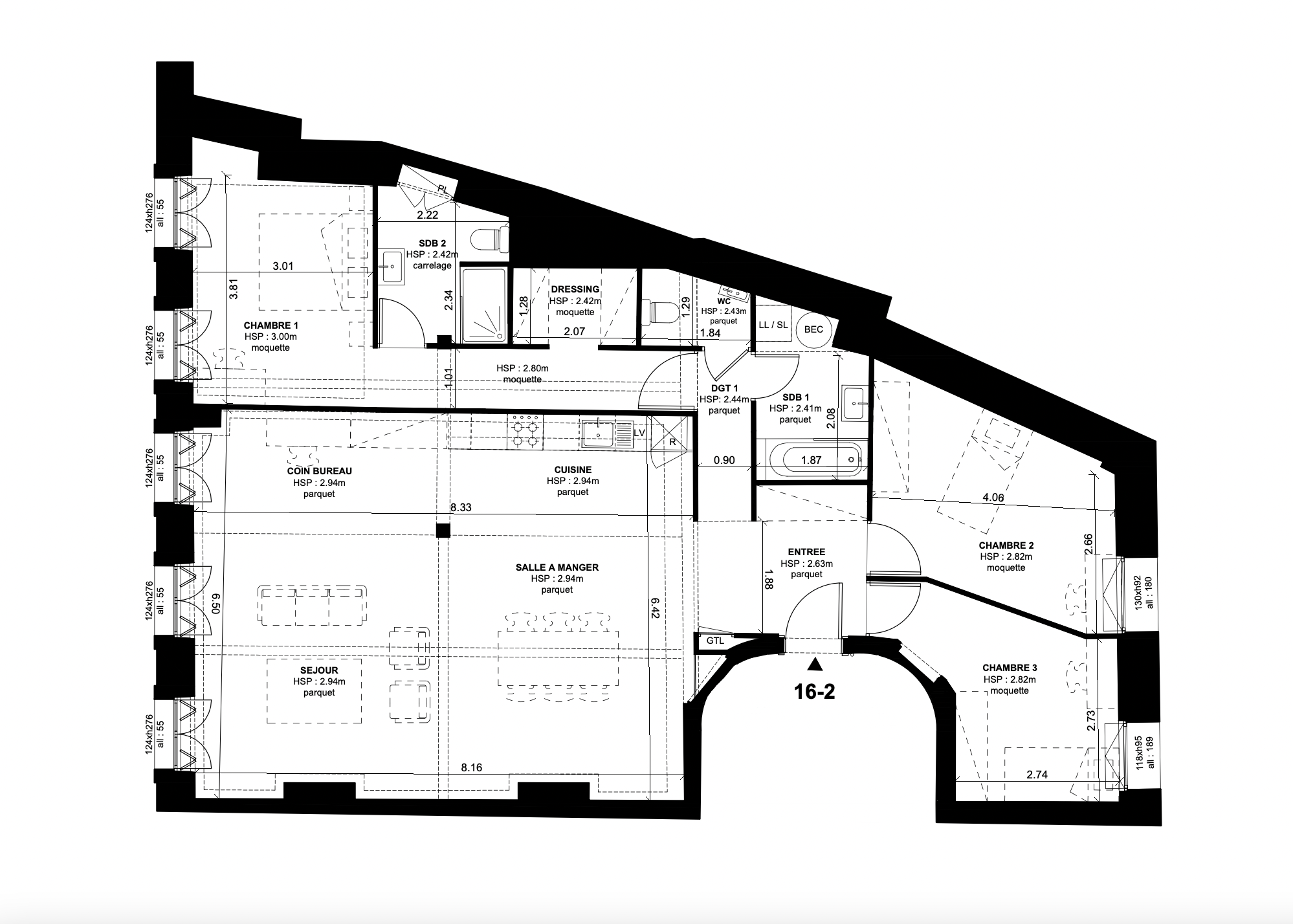  PALAIS GALLIEN - FONDAUDEGE - SUPERB APARTMENT OF 119 M2 - 3 BDRS - 物件實景