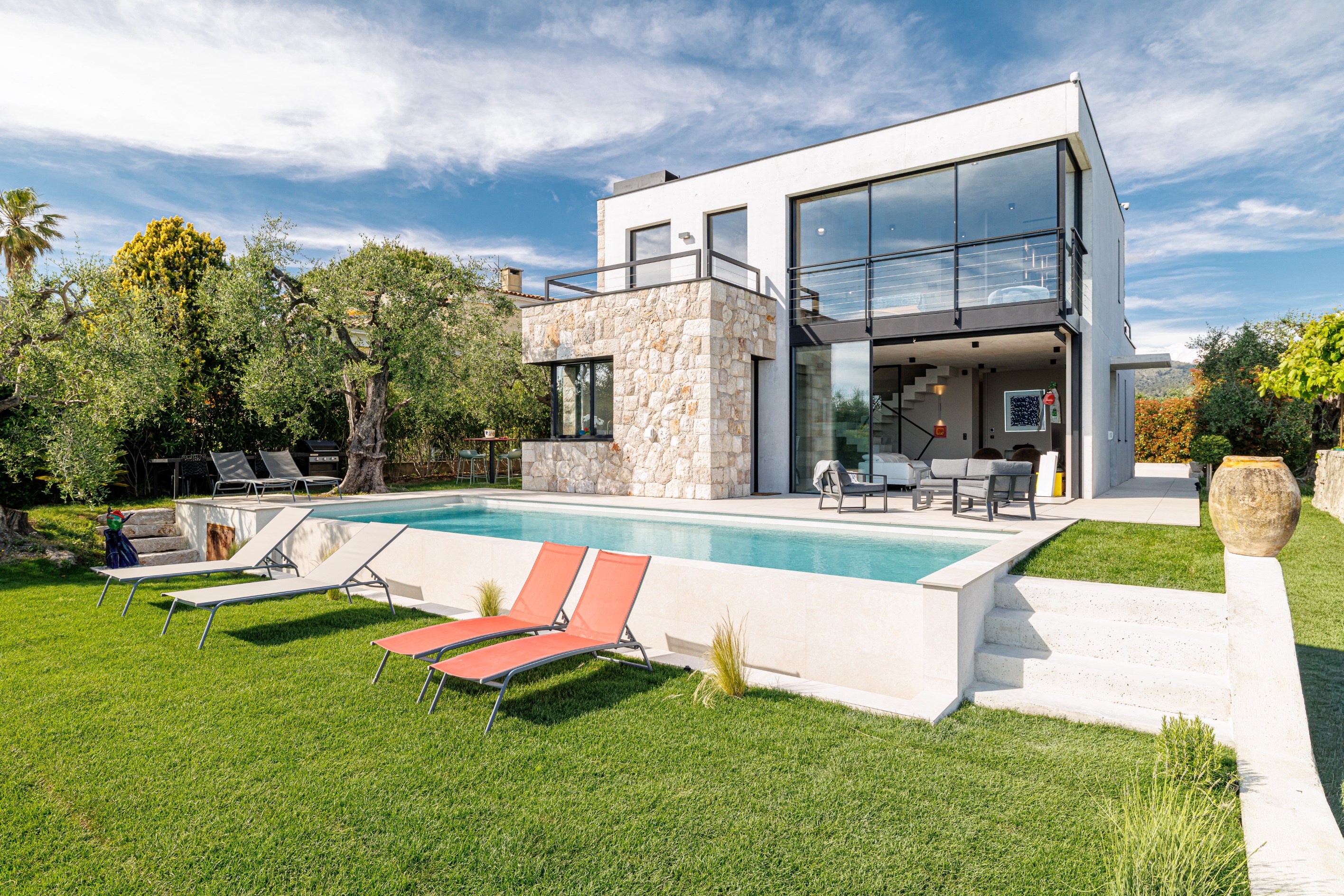  Gairaut : exceptional contemporary villa with panoramic sea views - 物件實景