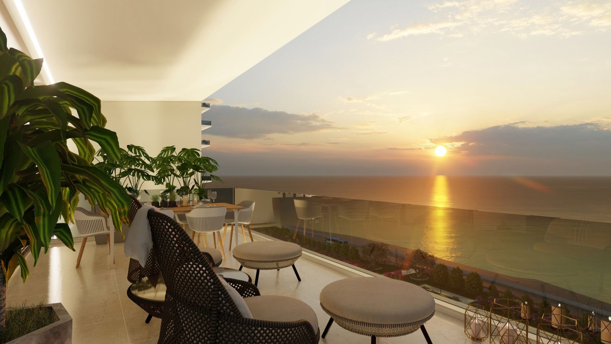  4 Bedroom Apartment with Sweeping Sea Views from the 12th Floor in Pafos - 物件實景
