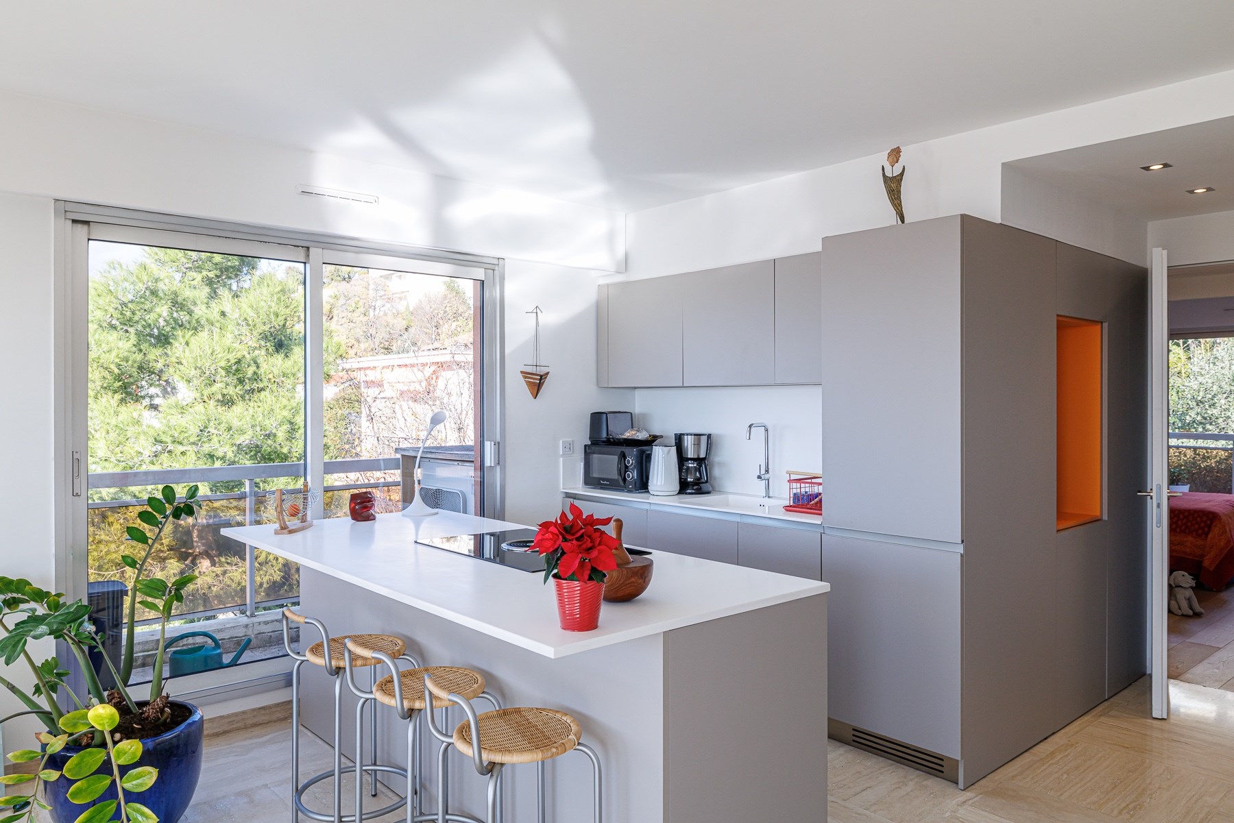  Top-floor 3-bedroom apartment with sea view and terrace, Mont-Alban, Nice - 物件實景