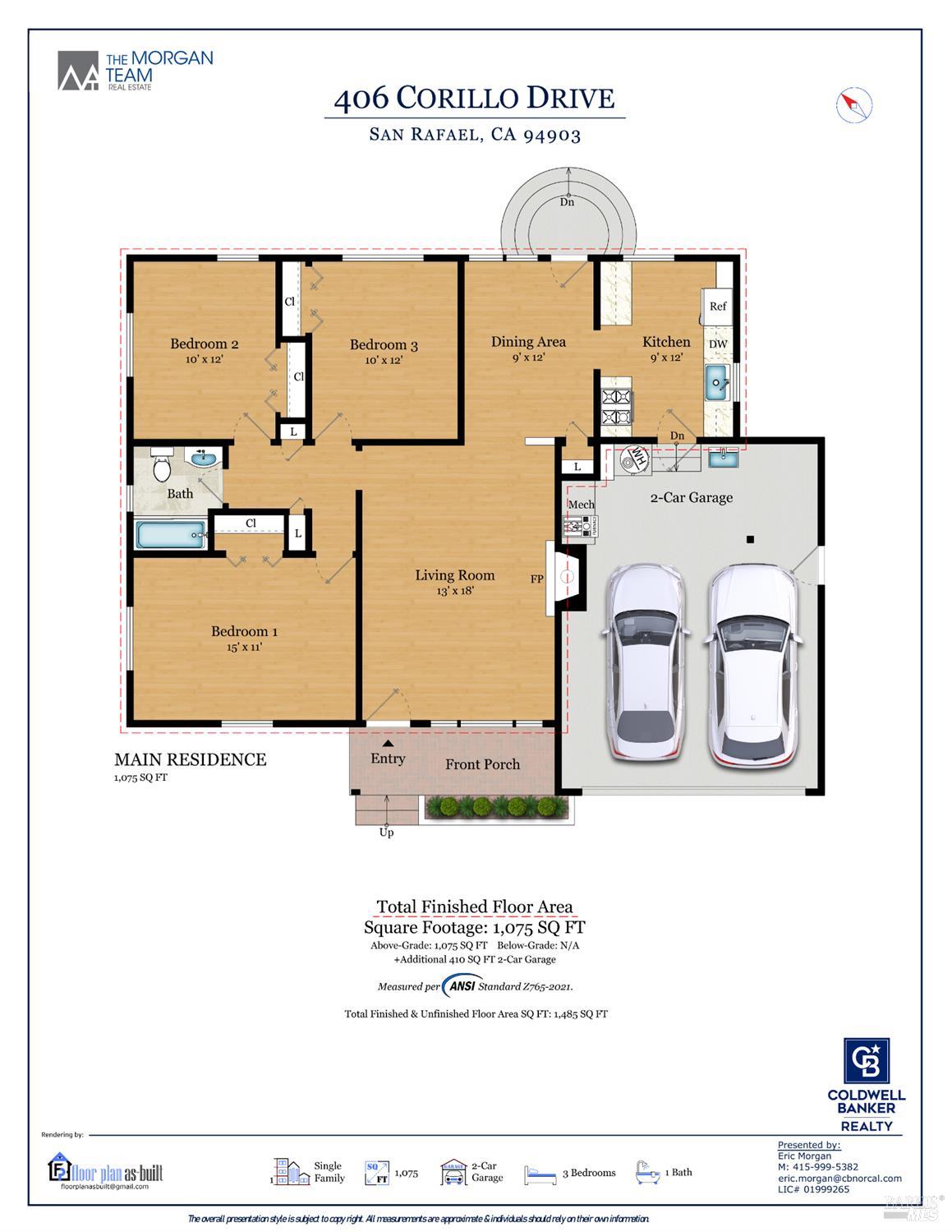 San Rafael, California, 94903, United States, 3 Bedrooms Bedrooms, ,1 BathroomBathrooms,Residential,For Sale,1916835