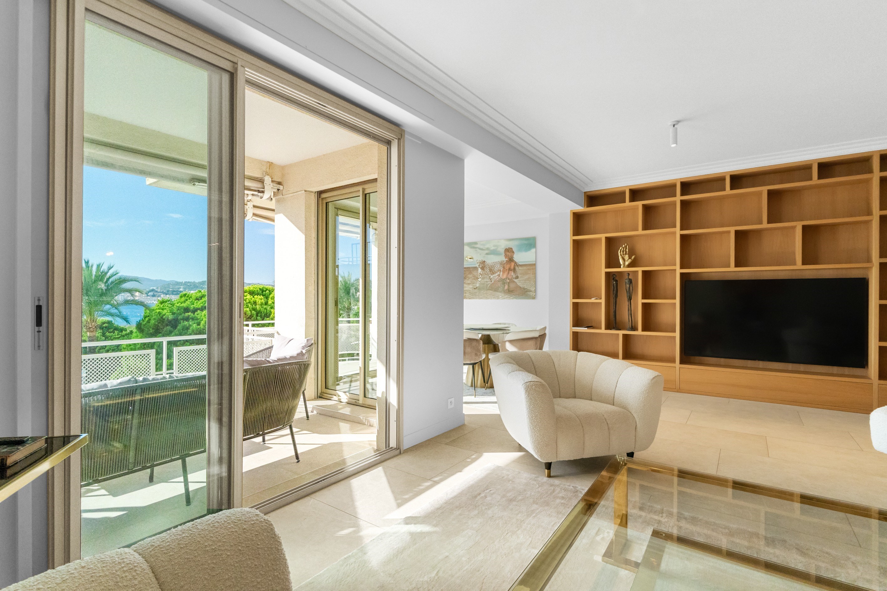  2-bedroom apartment for sale on the Croisette in Cannes, 97 sqm, terraces - 物件實景