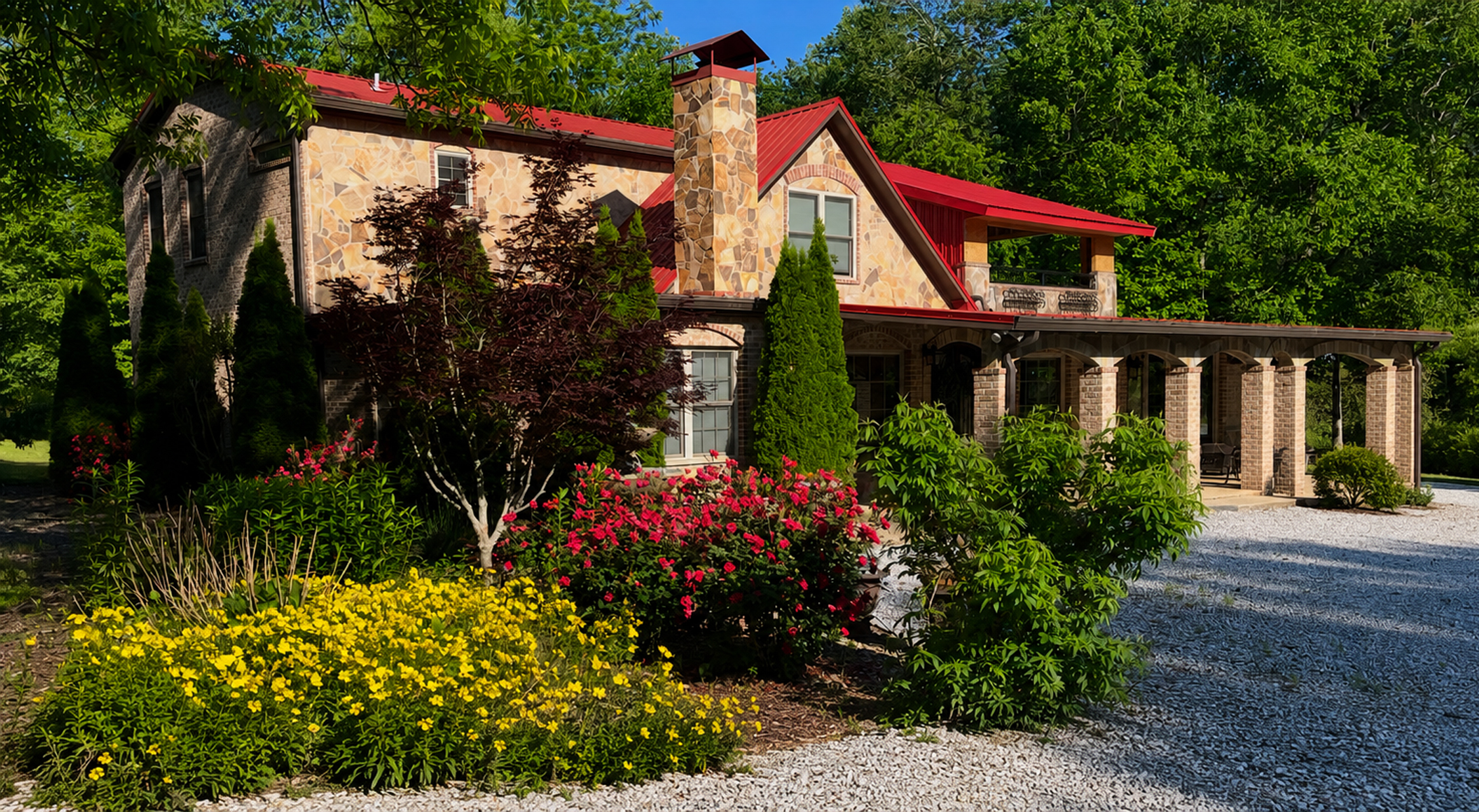  Tuscan Villa in Northeast Georgia Mountains - 物件實景