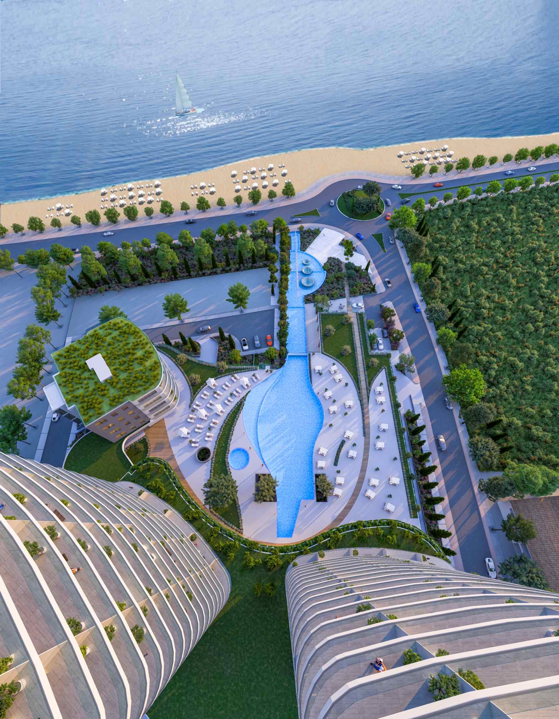  Beachfront Penthouse with a Private Terrace in Cavalli Tower Limassol - 物件實景
