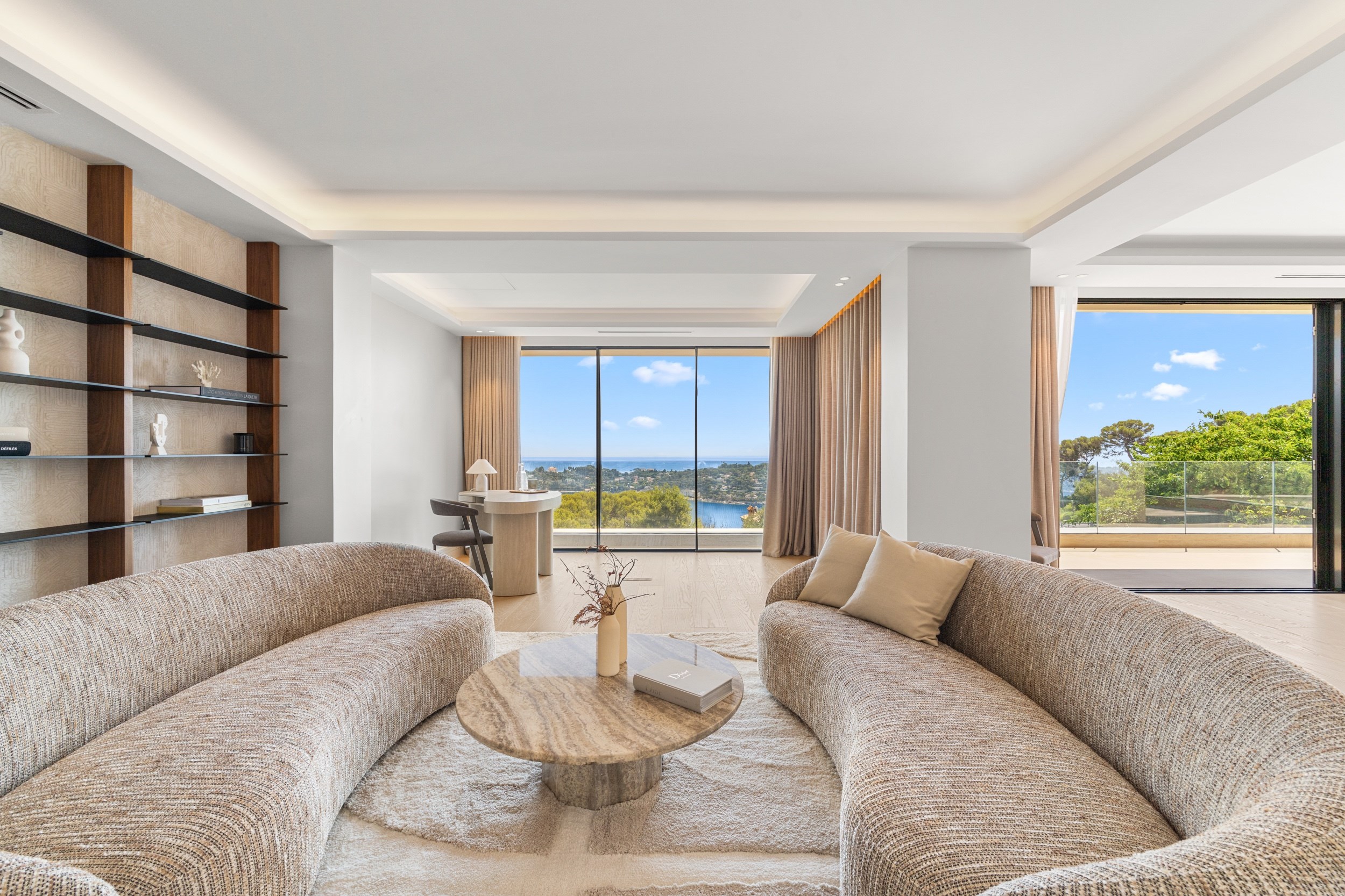 Contemporary villa with panoramic sea views for sale in Nice Mont Boron - 物件實景