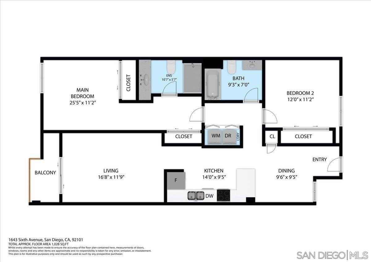1643 6Th Ave 208, San Diego, California, 92101, United States, 2 Bedrooms Bedrooms, ,2 BathroomsBathrooms,Residential,For Sale,1643 6Th Ave 208,1673339