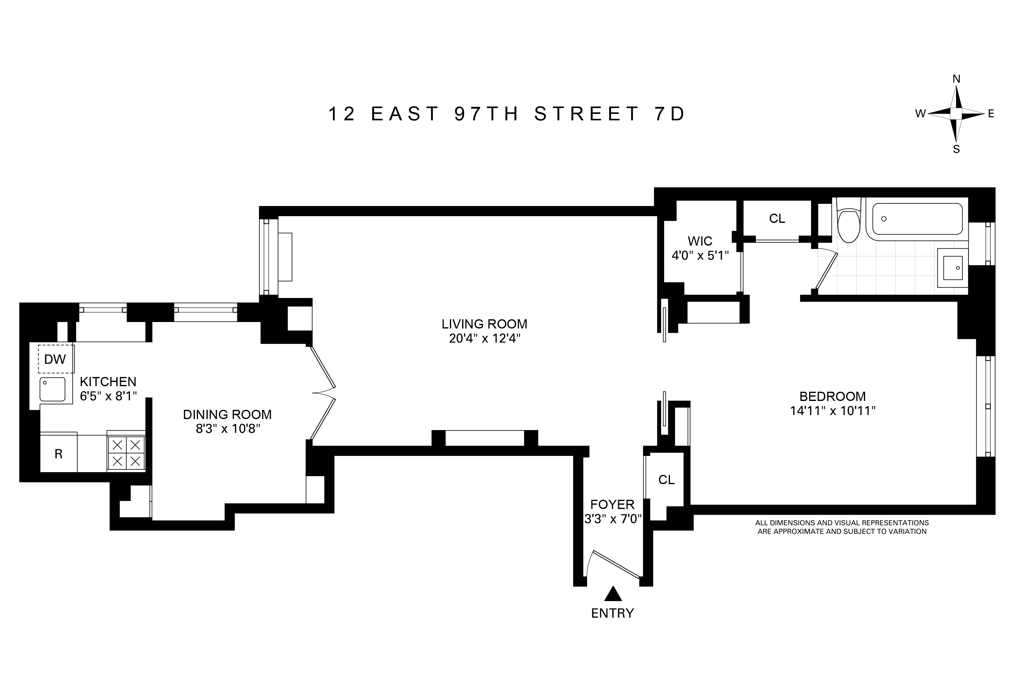  Spacious 1 Bedroom - 物件實景