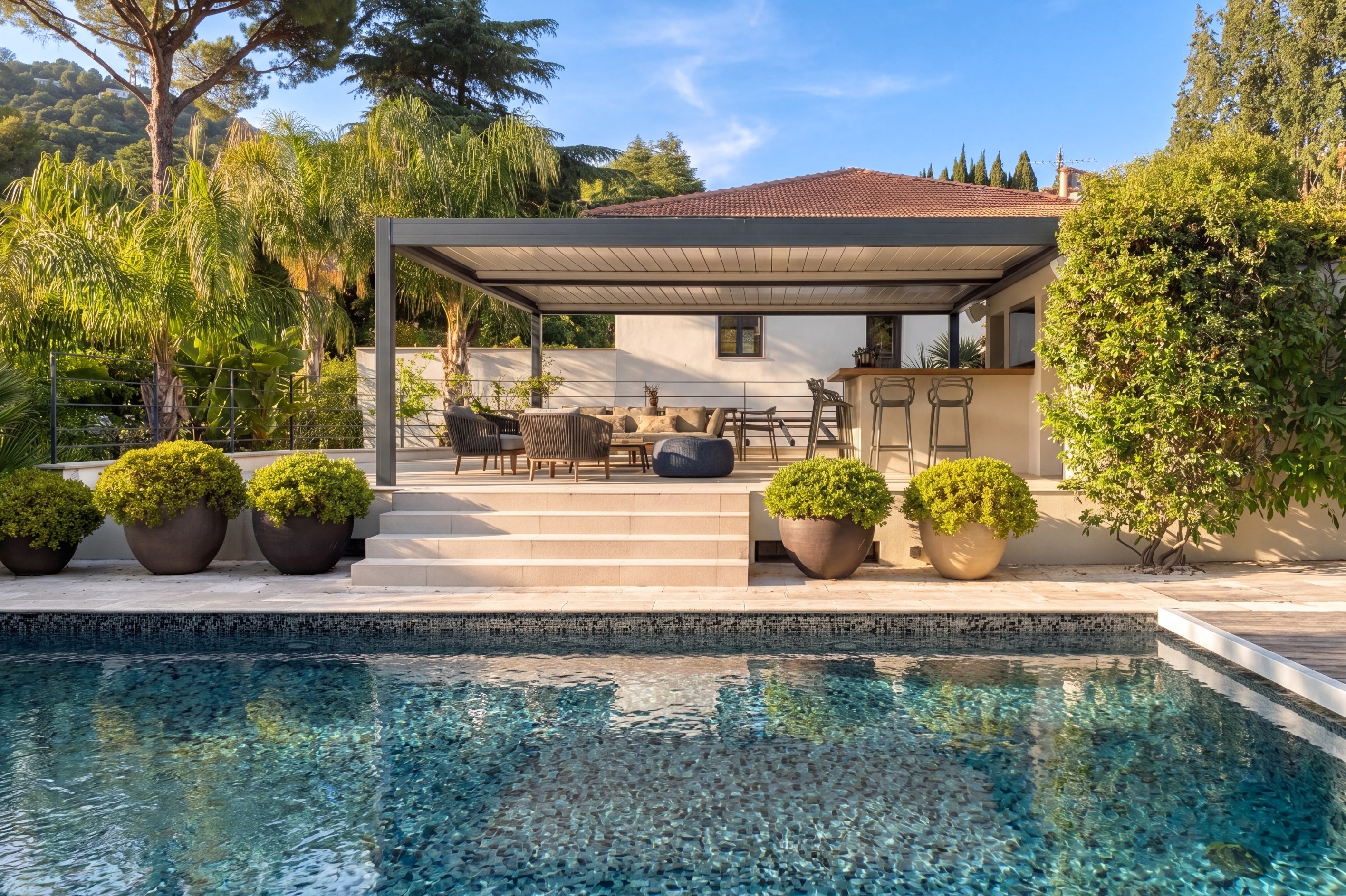  Cannes Californie contemporary villa with heated pool and landscaped garden - 物件實景
