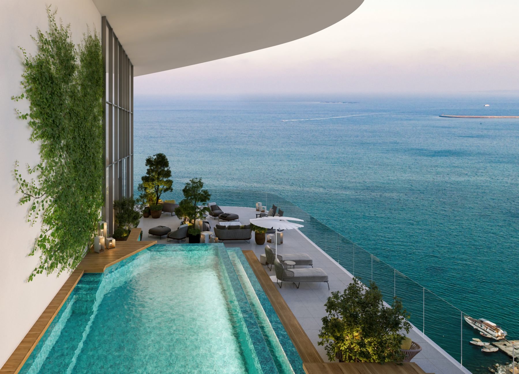  Beachfront Penthouse with a Private Terrace in Cavalli Tower Limassol - 物件實景